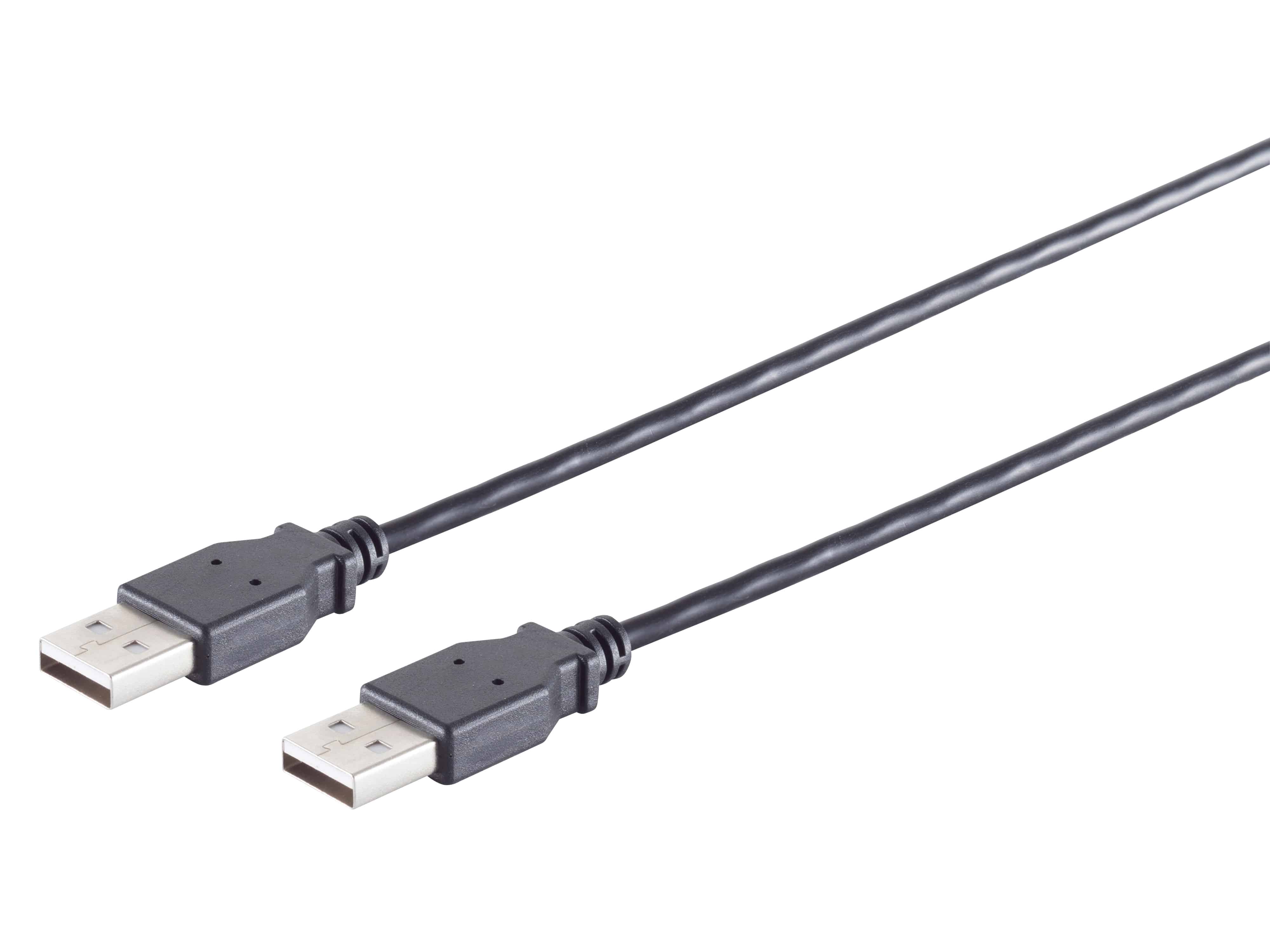 S-IMPULS USB-A Verbindungskabel 2.0 schwarz 1m