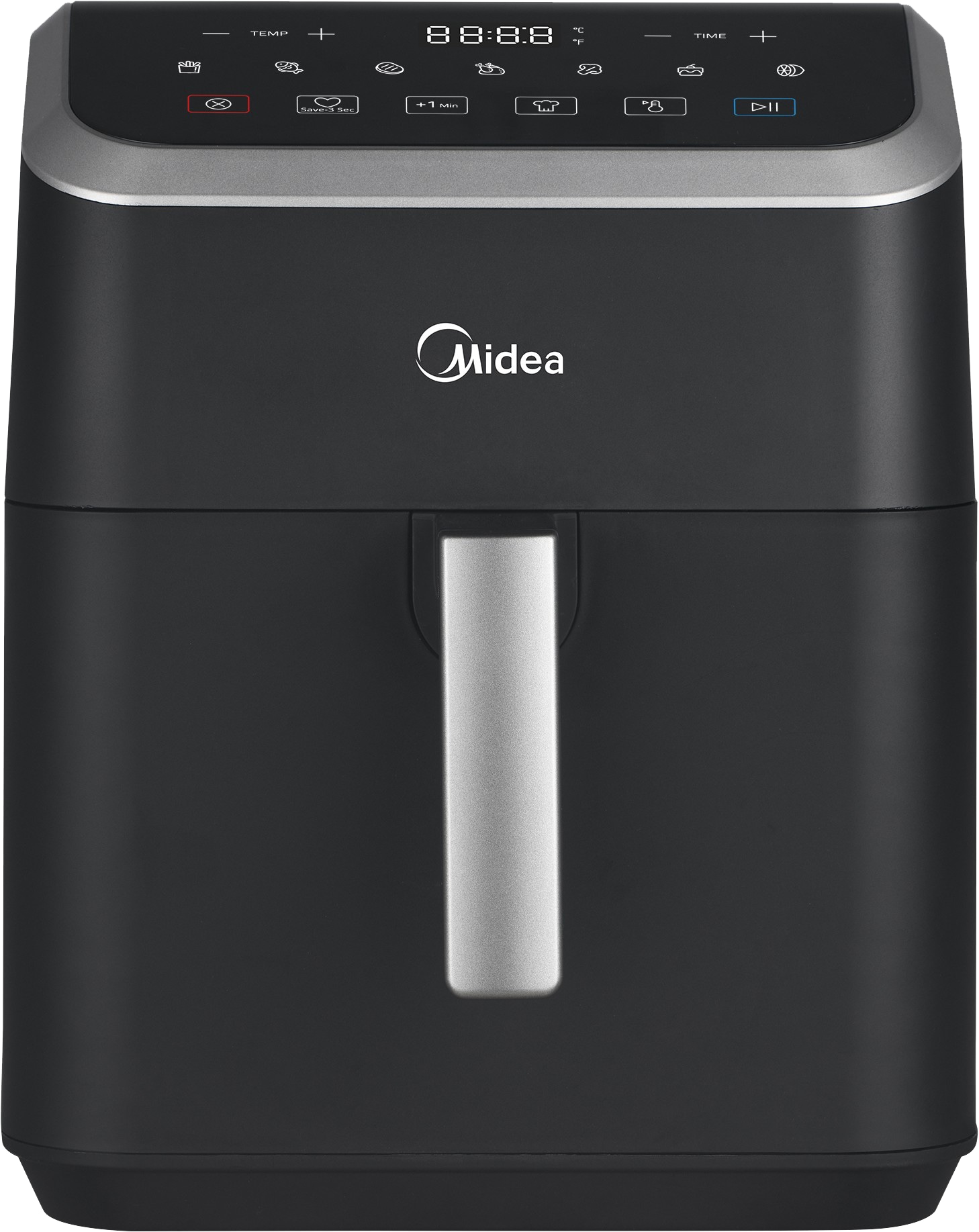 MIDEA Heißluftfritteuse MAD55000ADK, 5 L, 1600 W, schwarz