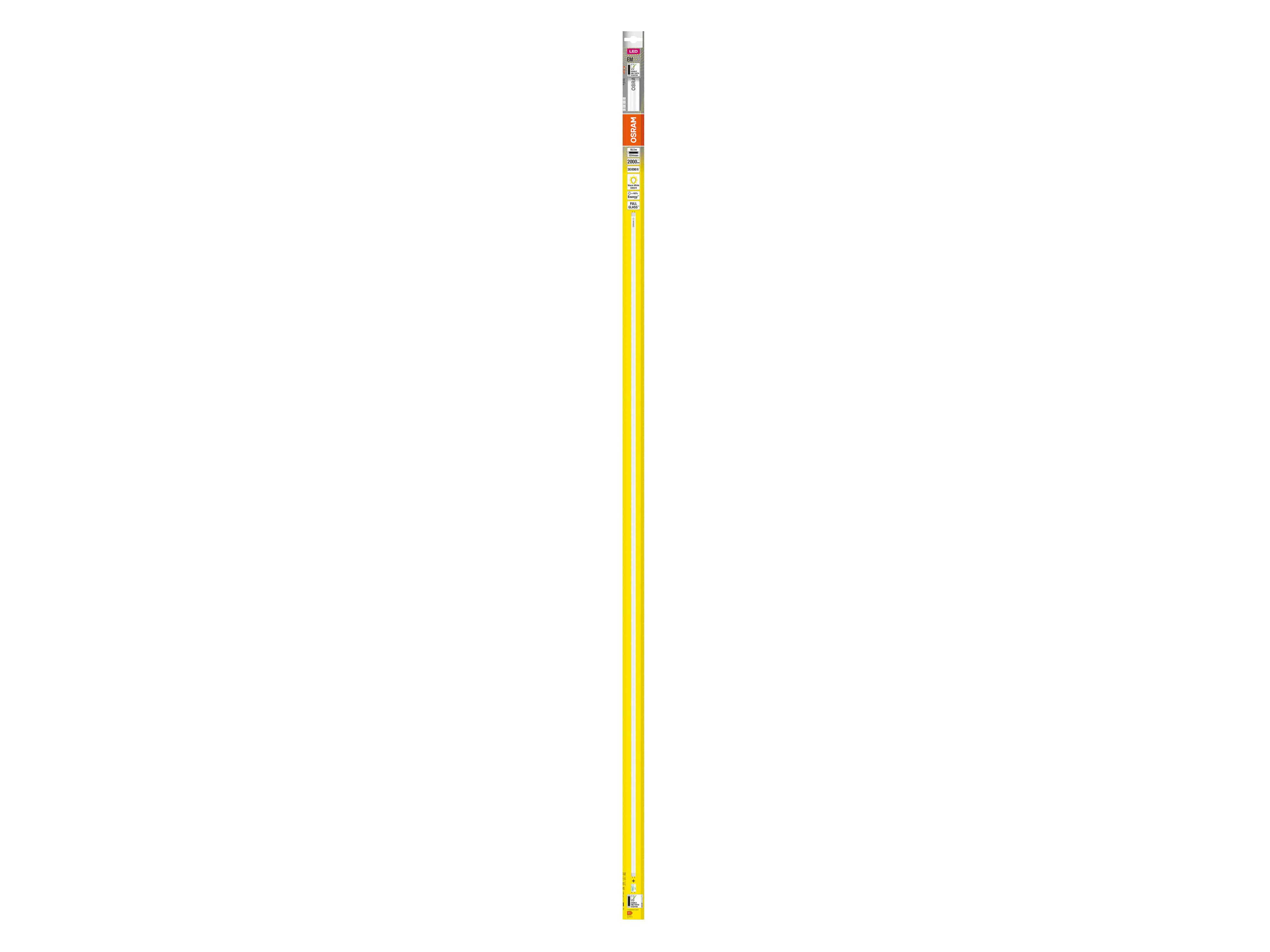 OSRAM LED-Röhre, T8, 1500mm, G13, EEK: F, 18,3W, 2000lm, 3000K OSRAM LED-Röhre, T8, 1500mm, G13, EEK: F, 18,3W, 2000lm, 3000K