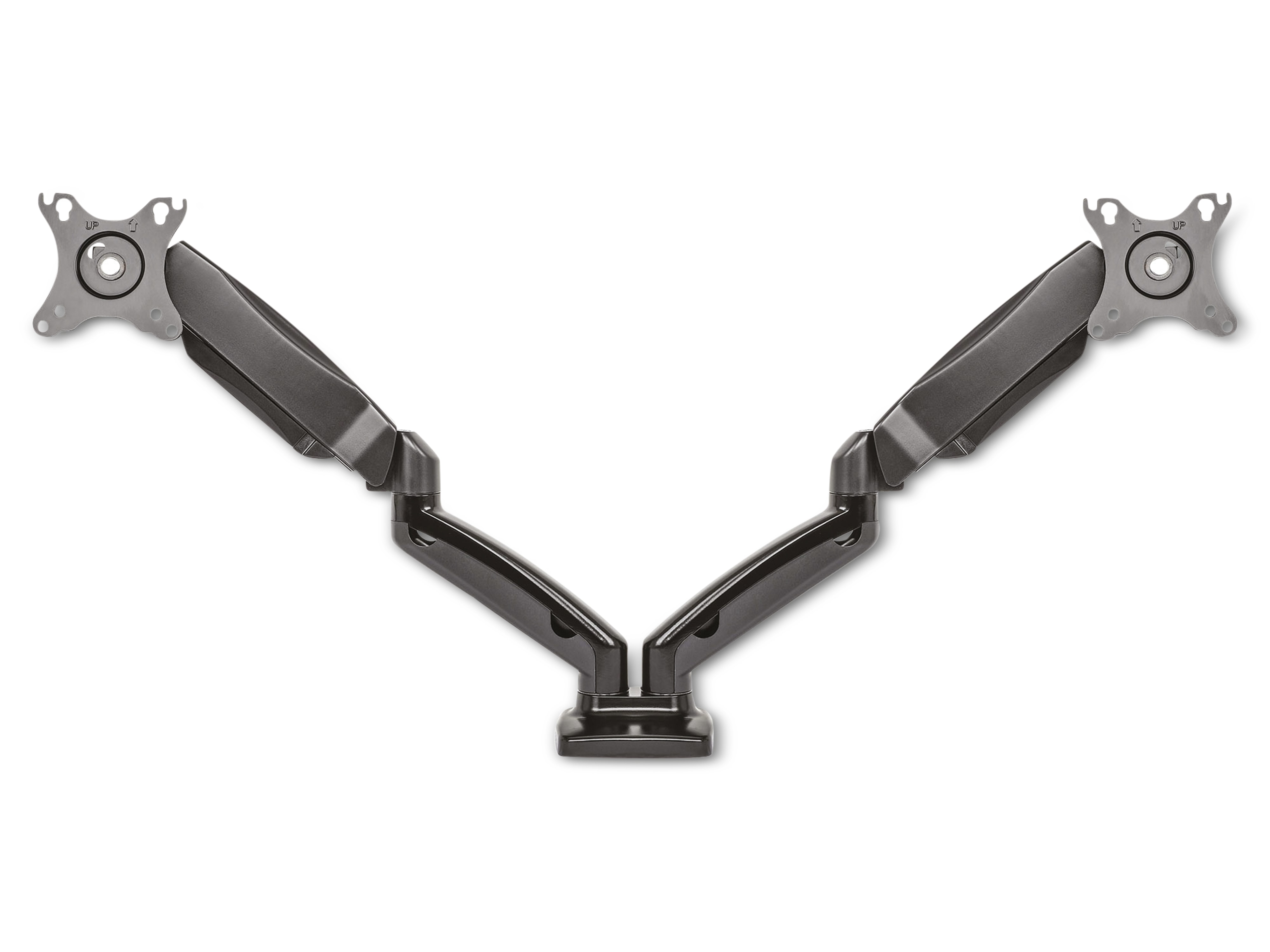 InLine Aluminium Monitorhalterung Für 2 Bildschirme Bis 32 Zoll & 8kg – Tischklemme, VESA 75/100