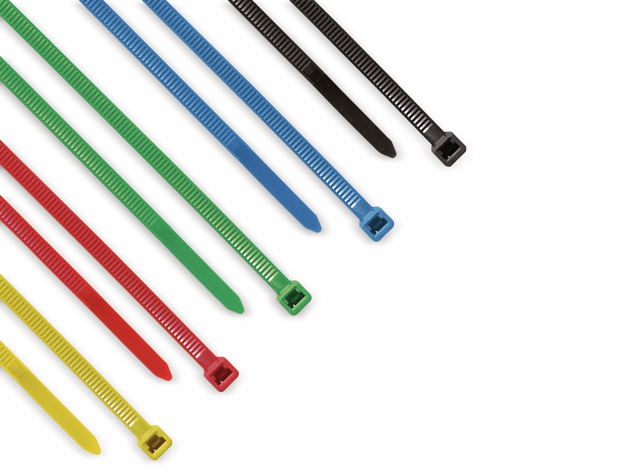 Kabelbinder farbig sortiert, 4,8x200 mm, 50 Stück Kabelbinder farbig sortiert, 4,8x200 mm, 50 Stück