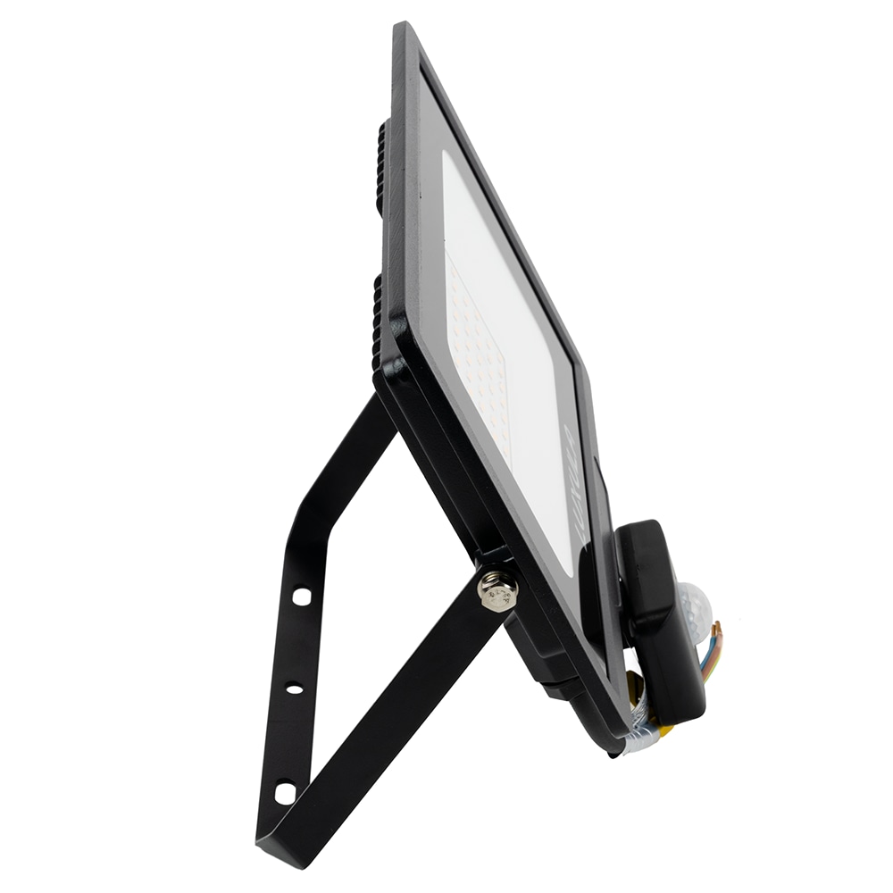 LUXULA LED-Fluter mit Bewegungsmelder, EEK: F, 50W, 5000lm, 4000K, schwarz