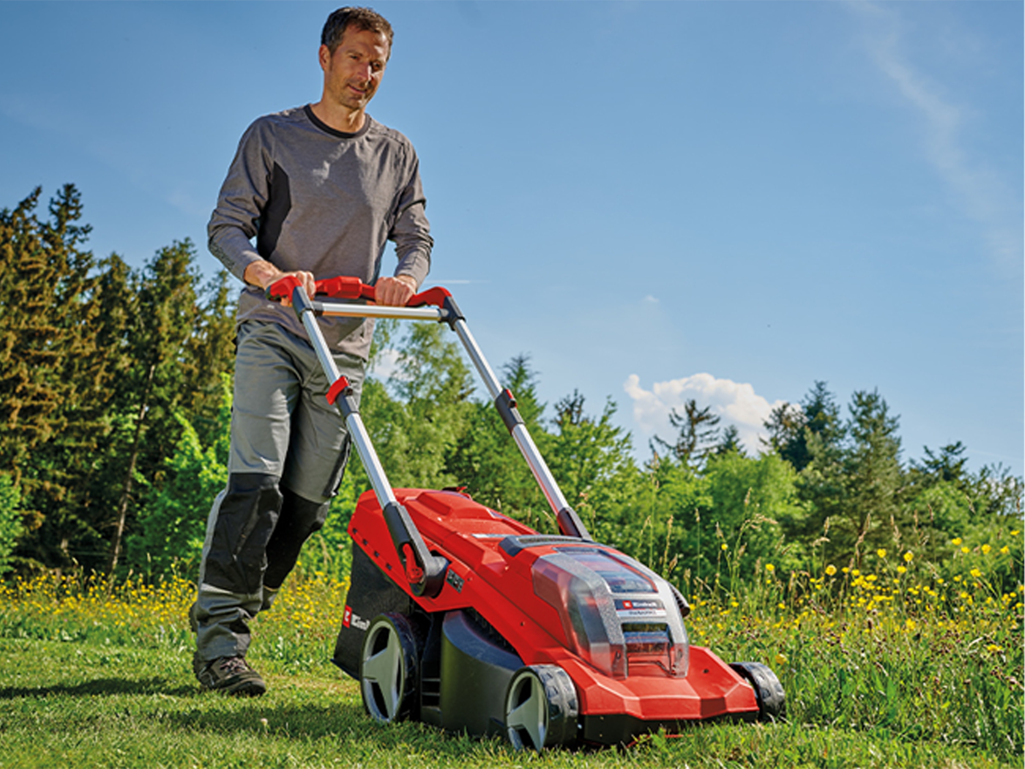 EINHELL PROFESSIONAL Akku-Rasenmäher GP-CM 36/450, 2x4 Ah Akkus + Twin-Ladegerät EINHELL PROFESSIONAL Akku-Rasenmäher GP-CM 36/450, 2x4 Ah Akkus + Twin-Ladegerät