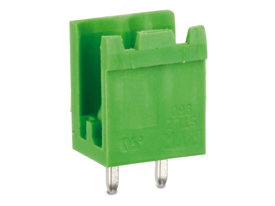 PTR A PHOENIX MECANO COMPANY Stiftleiste STLZ950, 2-polig, stehend, grün