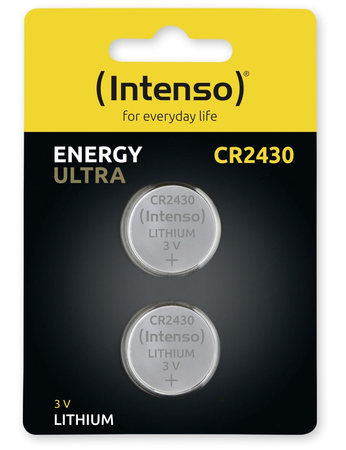 INTENSO Lithium-Knopfzelle CR2430, 2 Stück