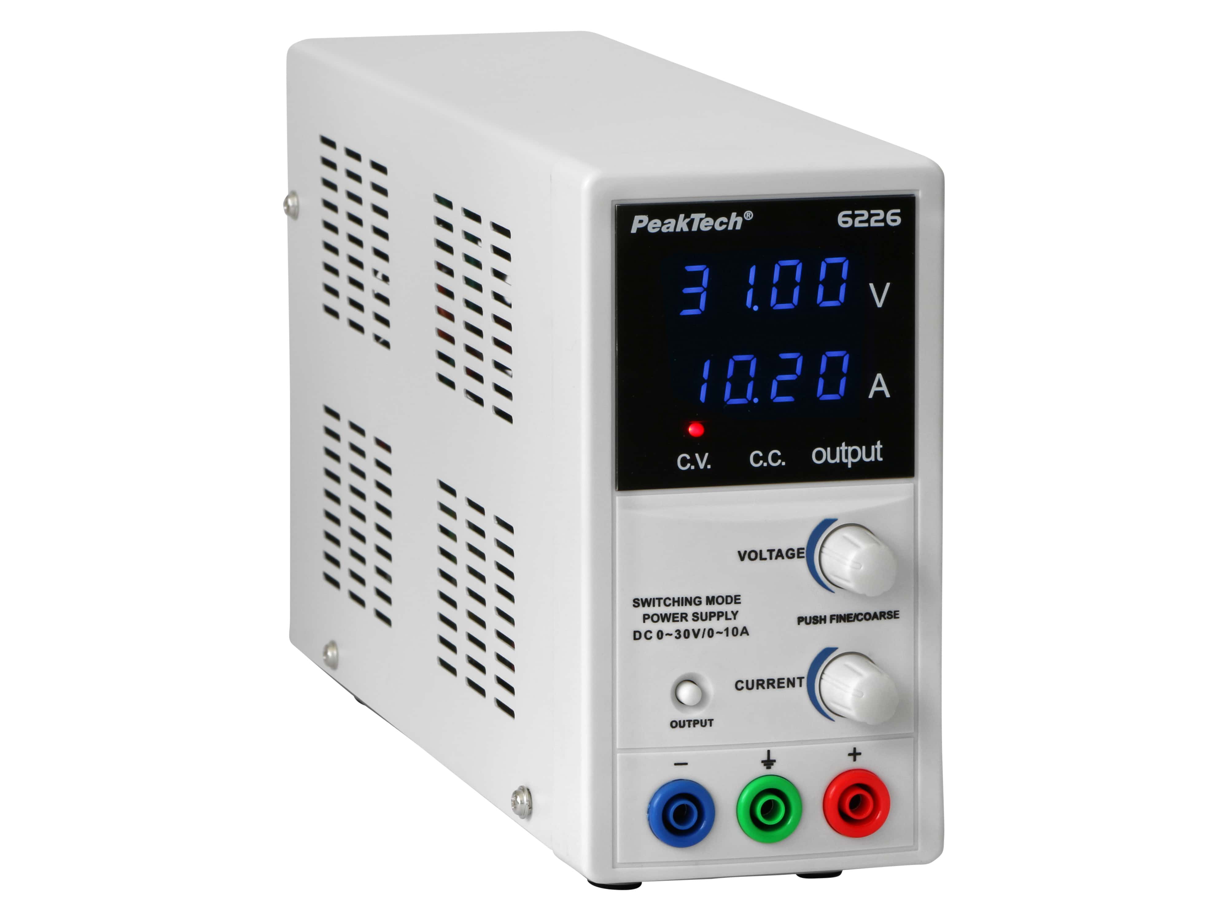 PEAKTECH Labornetzteil, P 6226, 0...30 V/ 0...10 A
