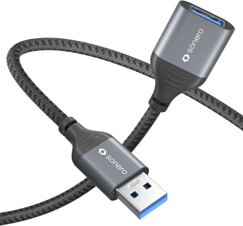 SONERO USB 3.0 Verlängerung SPC-U055-020 2m grau-schwarz SONERO USB 3.0 Verlängerung SPC-U055-020 2m grau-schwarz