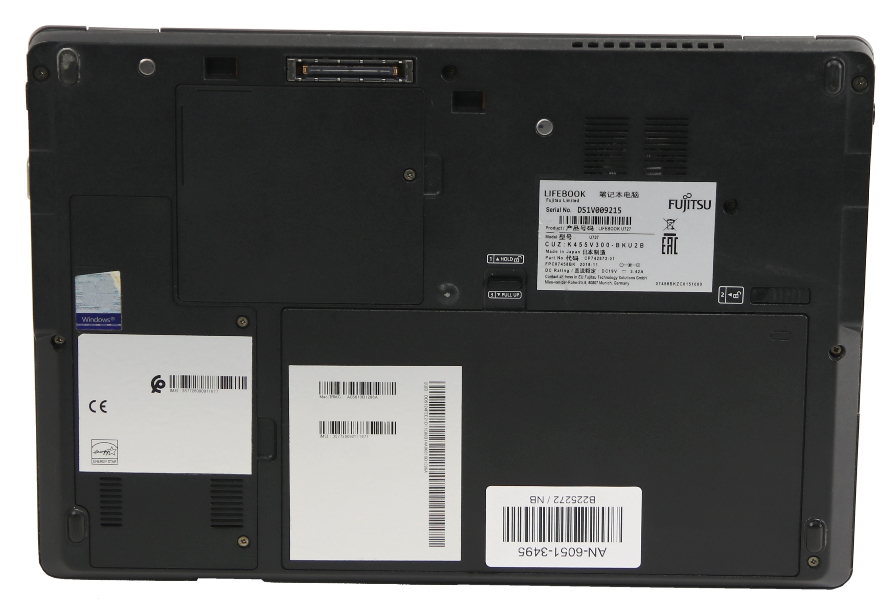 FUJITSU Notebook Lifebook U727, 31,75 cm (12,5"), i5, 8GB, 256 GB, Win10Pro, gebraucht FUJITSU Notebook Lifebook U727, i5, 8GB, 256 GB, Win10Pro, gebraucht