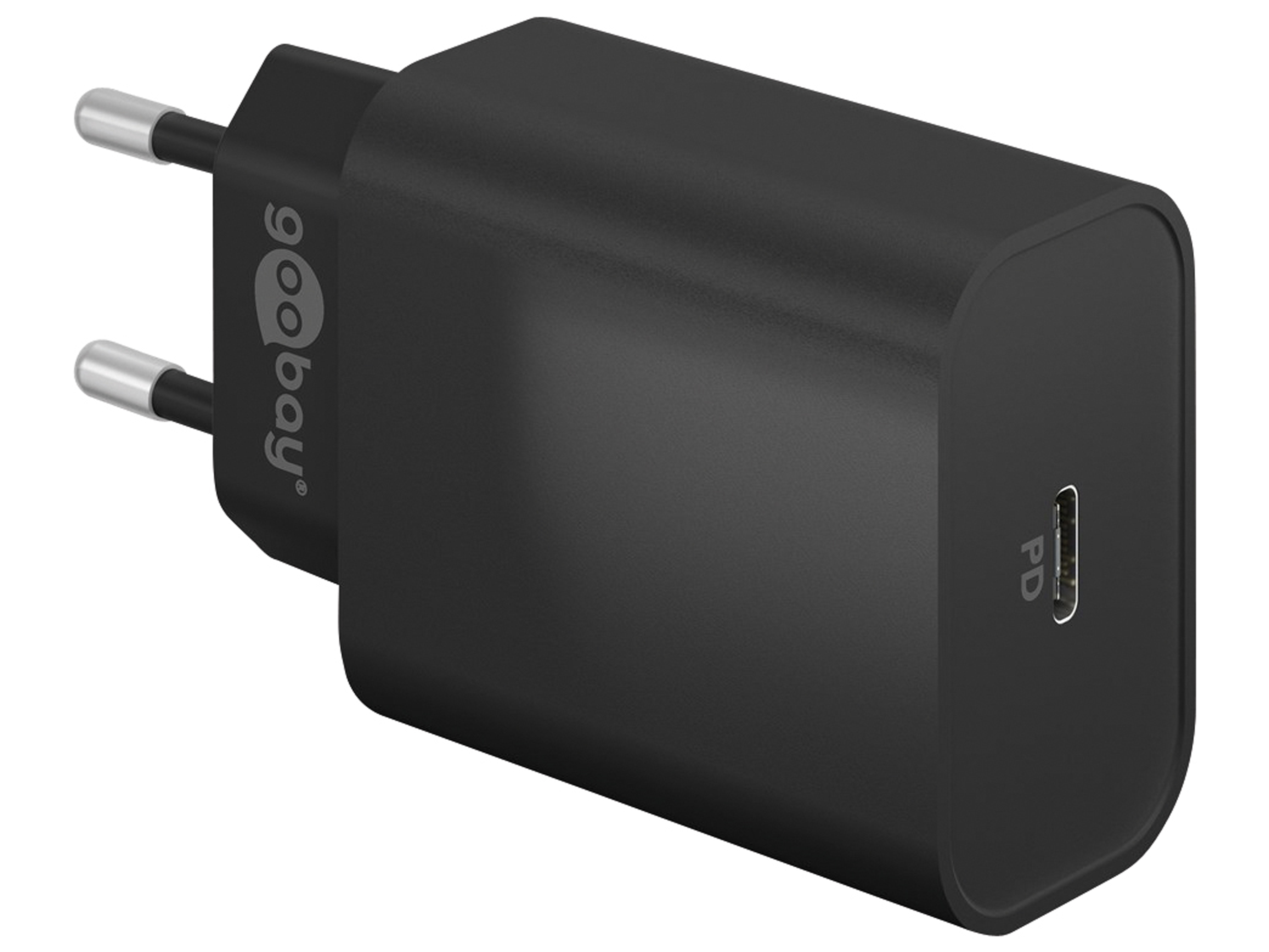 GOOBAY USB-Lader 61742, 5-20 V, 3 A, 45 W, USB-C PD, schwarz