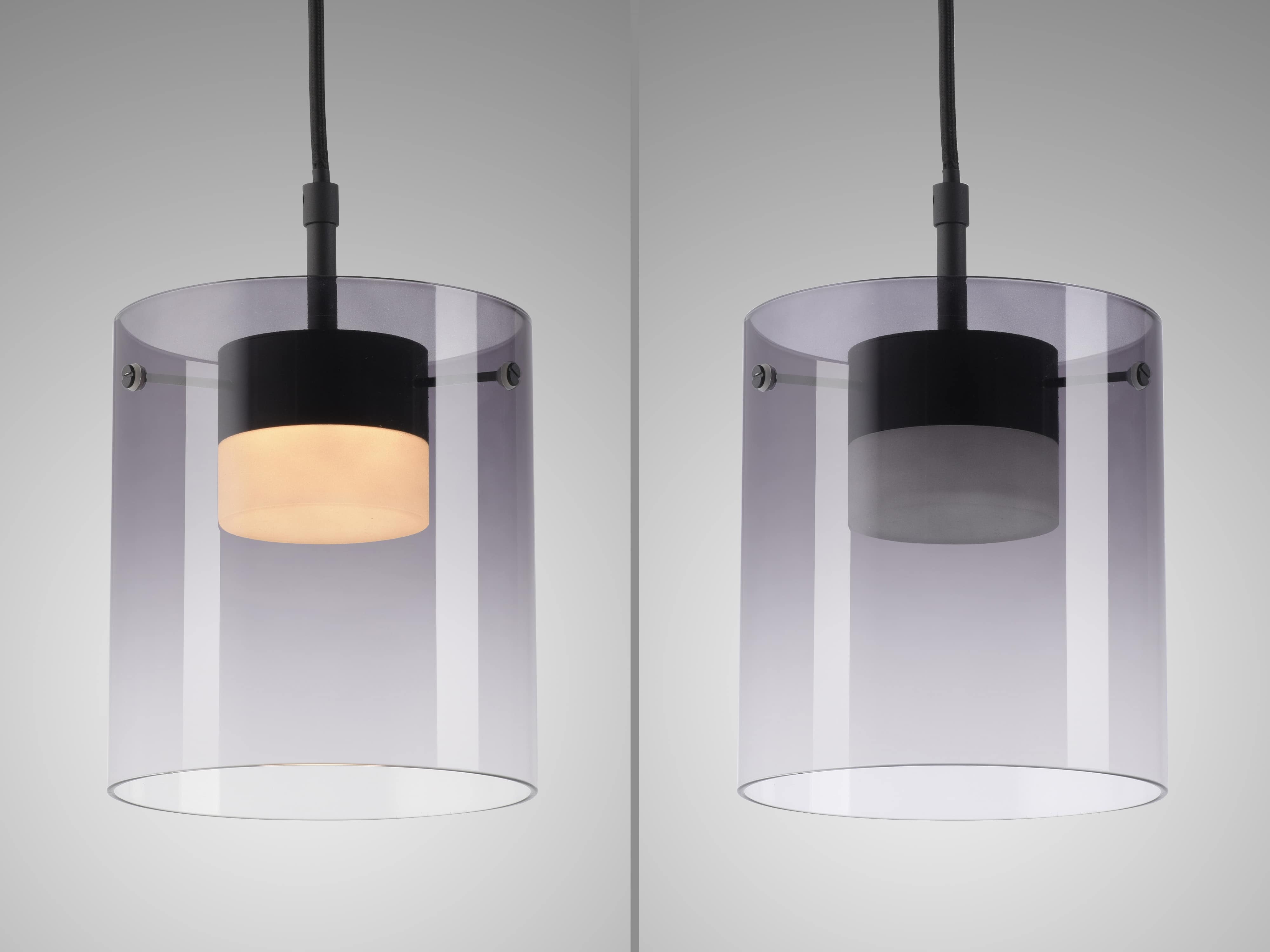 JUST LIGHT LED-Pendelleuchte 14042-18, 7,5W, 800lm, 3000K, schwarz