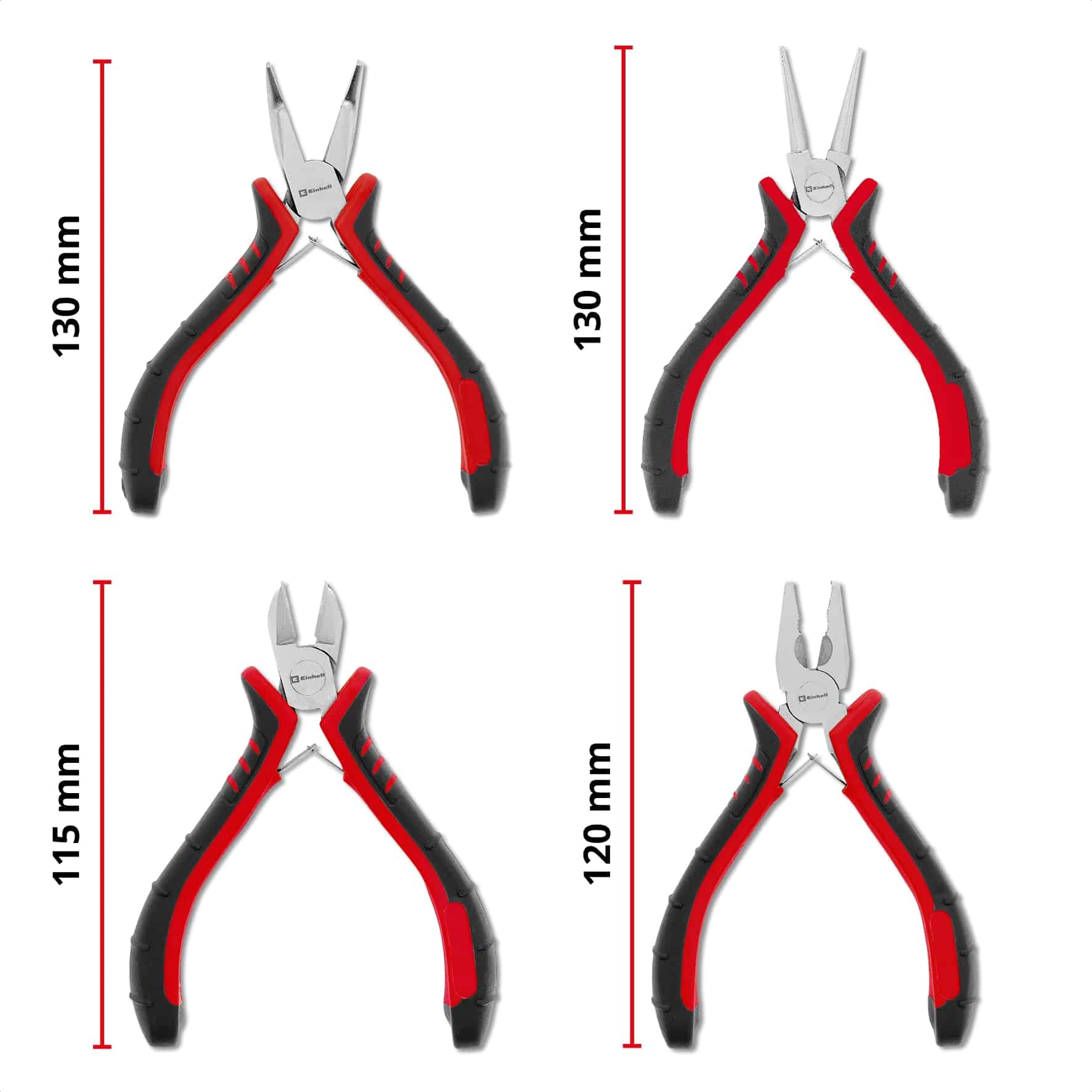 EINHELL Feinmechaniker-Zangen-Set, 370532, 4-teilig EINHELL Feinmechaniker-Zangen-Set, 370532, 4-teilig