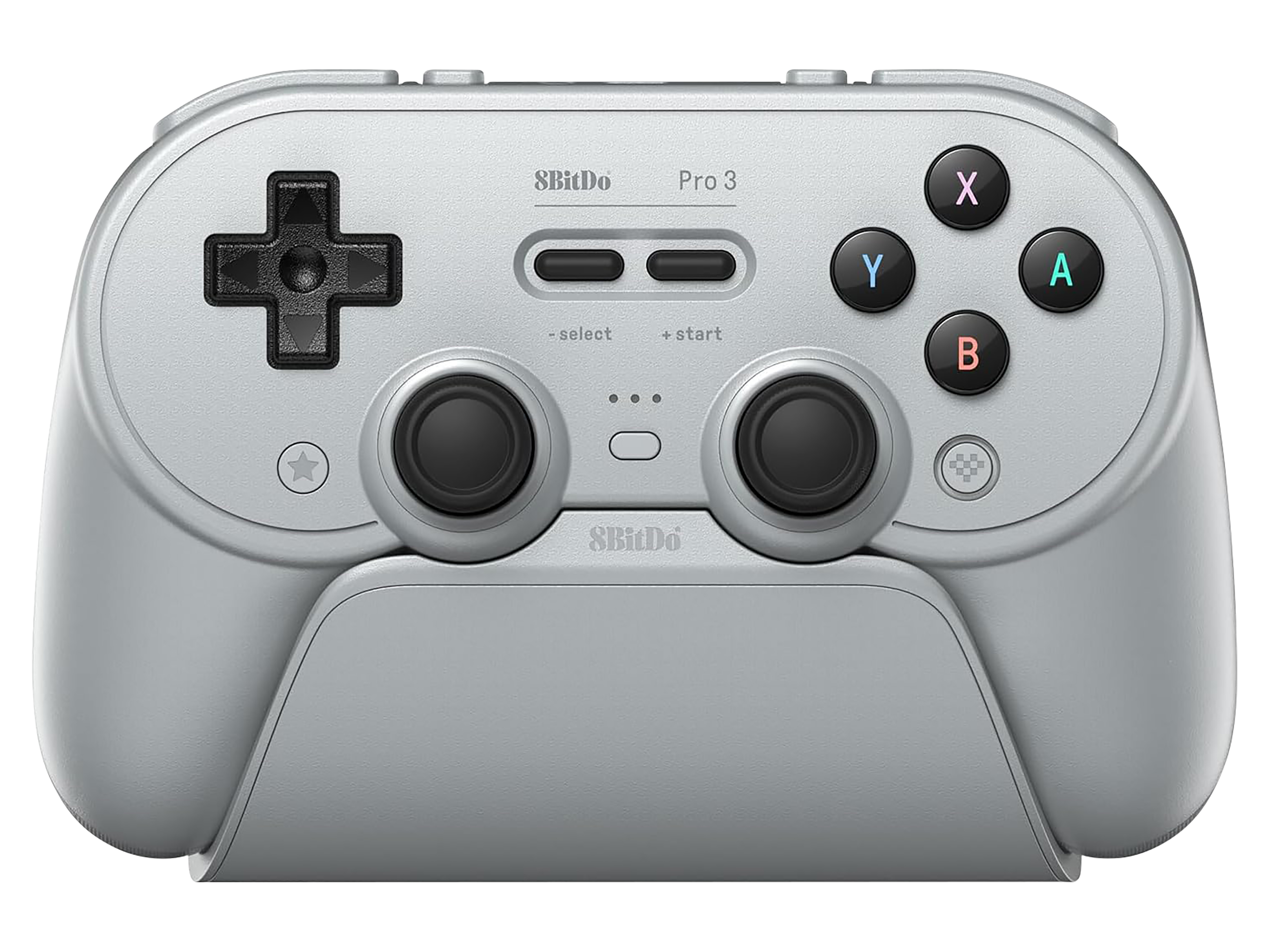 8BITDO Pro 3 Bluetooth Controller & Dock, grau