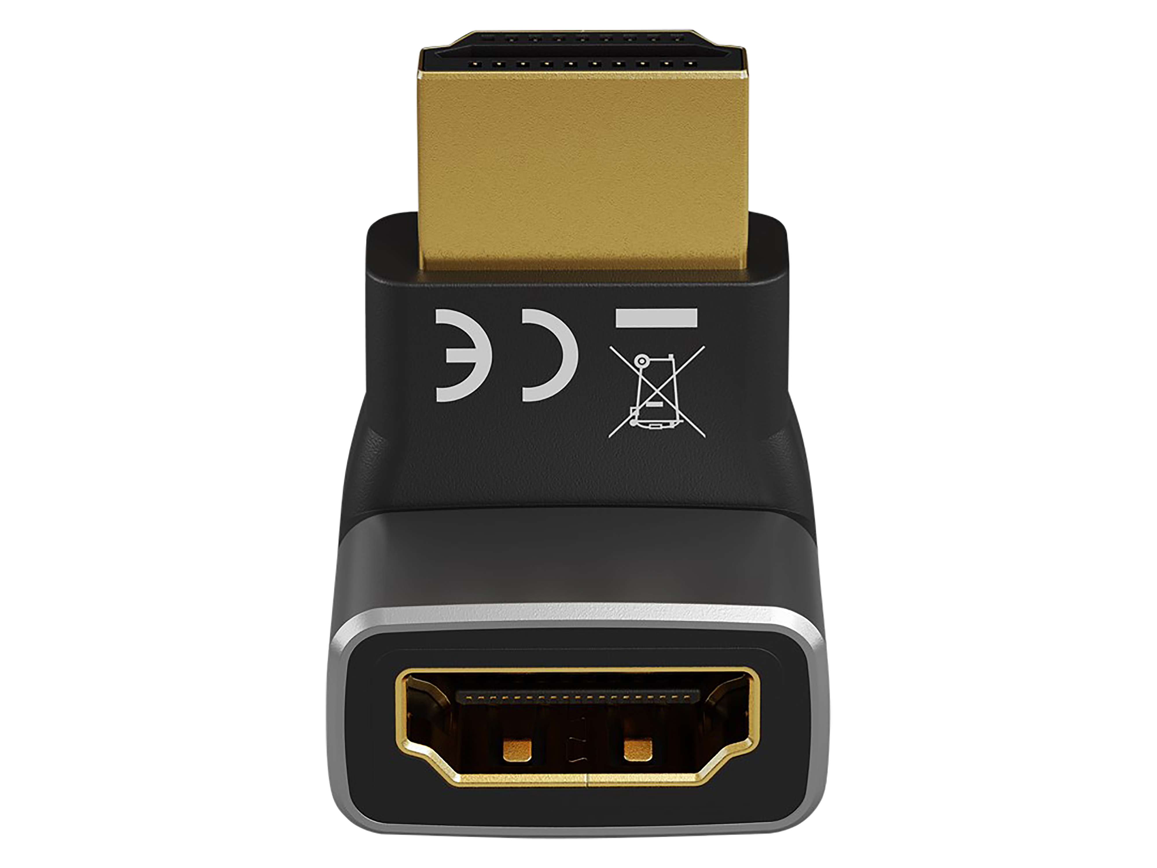 GOOBAY HDMI-Adapter 72009 90° vertikal 8k 60Hz vergoldet