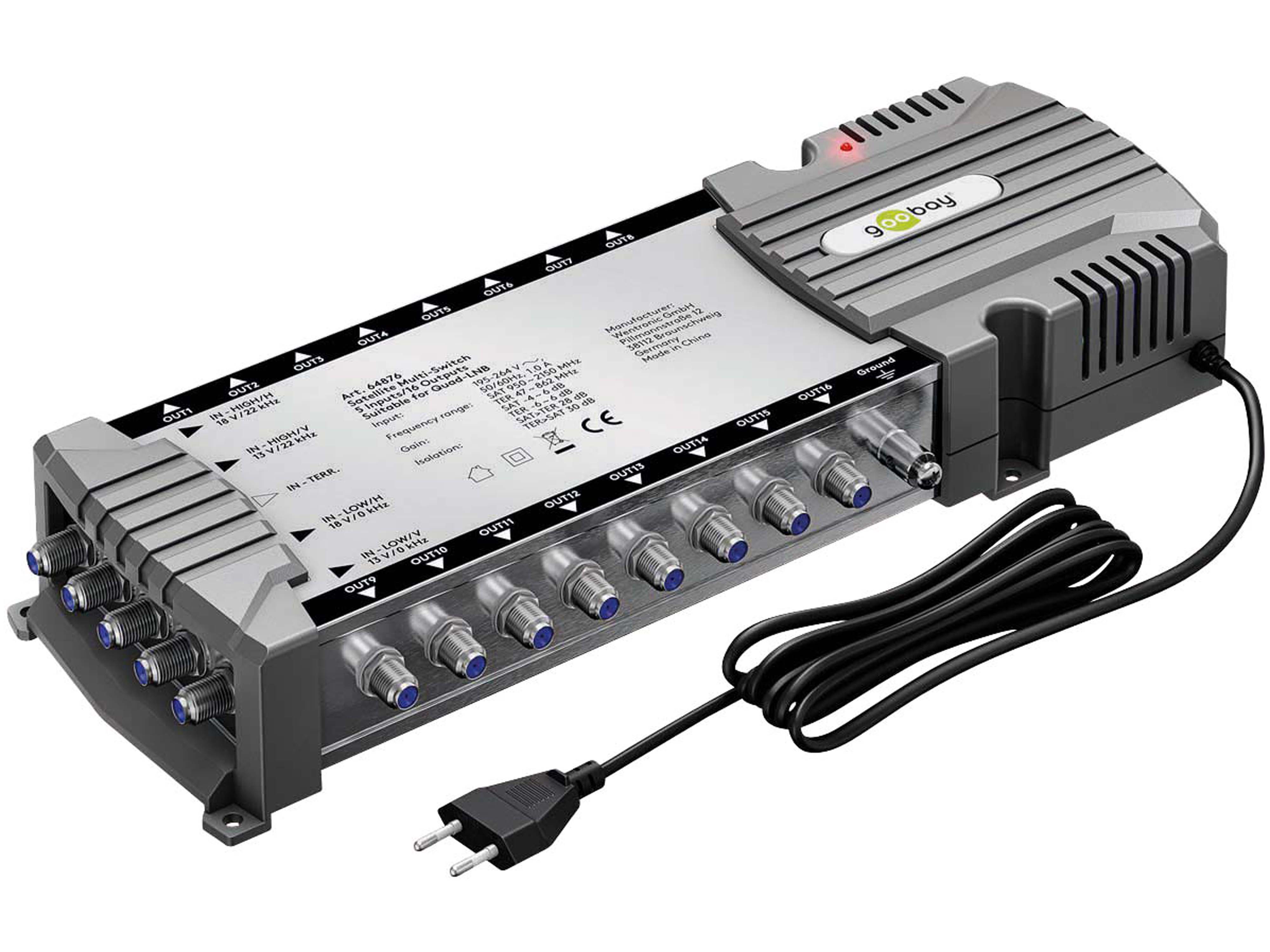 GOOBAY SAT-Multischalter 64876, 5/16