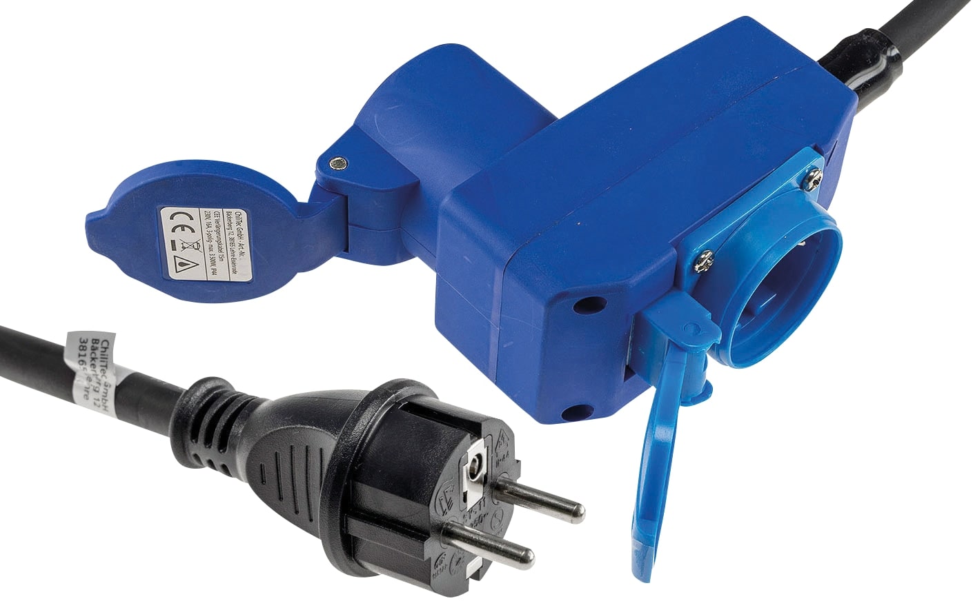 CHILITEC CEE-Adapter 23915 1,5 m, CEE auf Schutzkontaktstecker