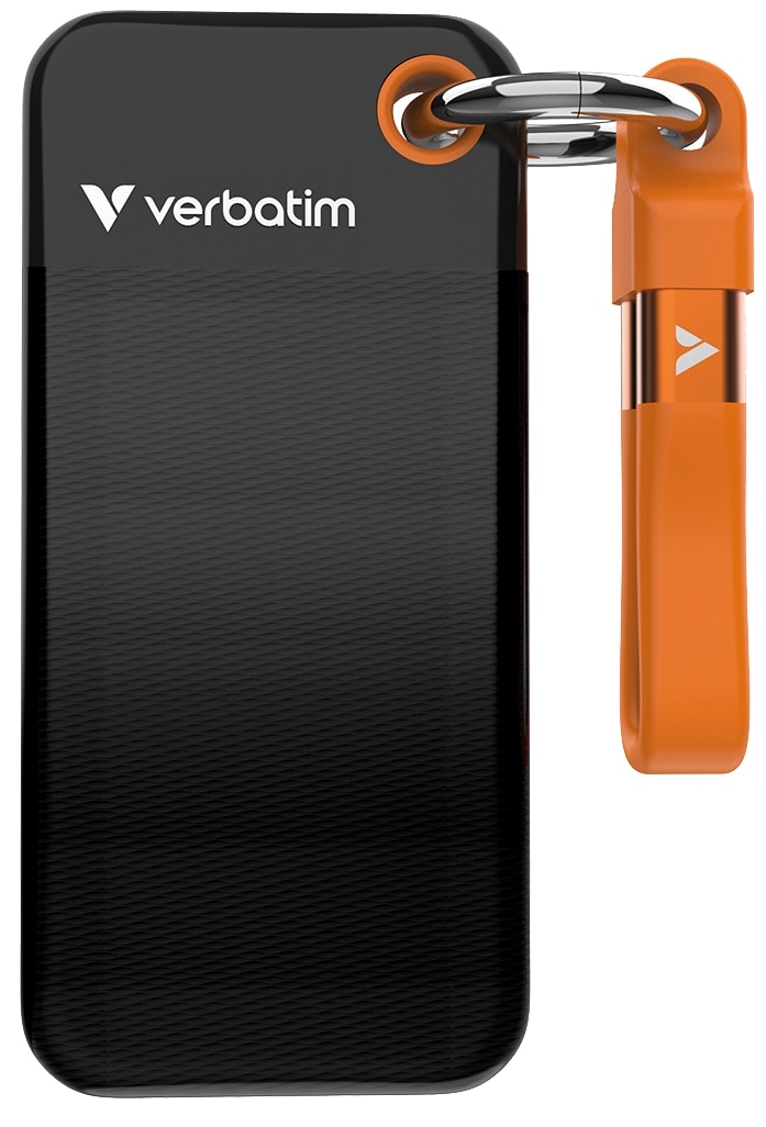 VERBATIM Externe SSD Pocket 1TB schwarz-orange VERBATIM Externe SSD Pocket 1TB schwarz-orange