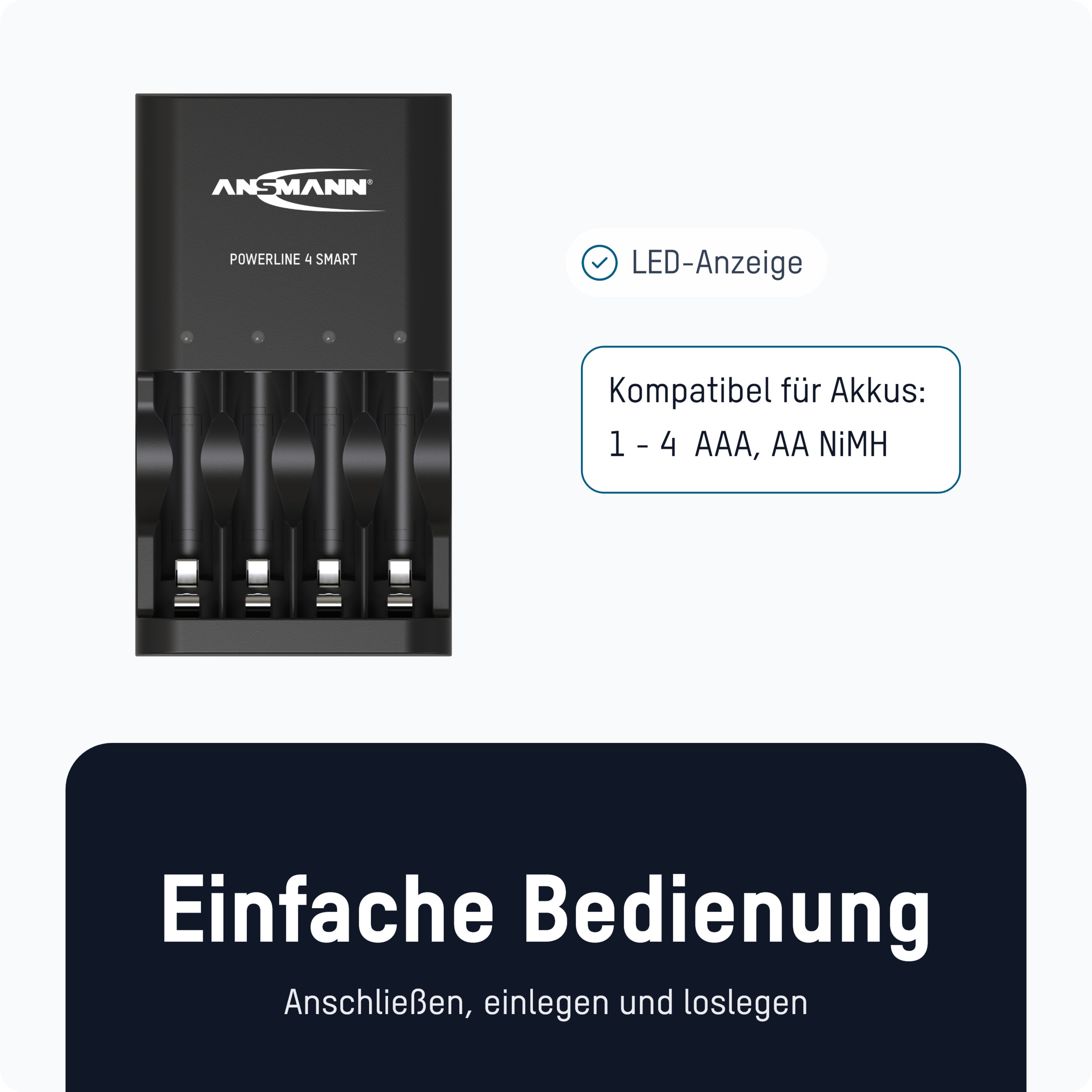 ANSMANN Ladegerät Powerline 4 Smart