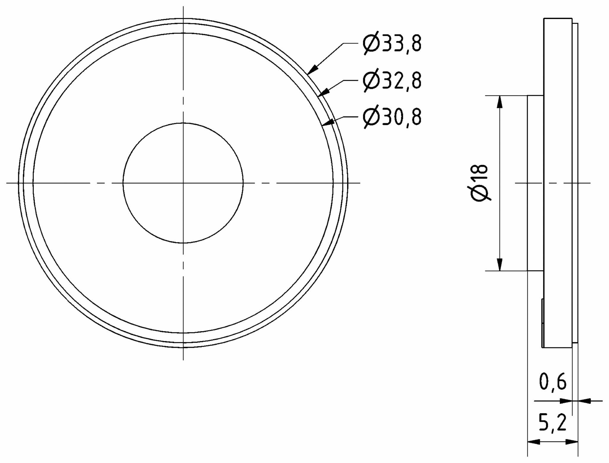 VISATON Kleinlautsprecher K 34 WP, 8 Ohm