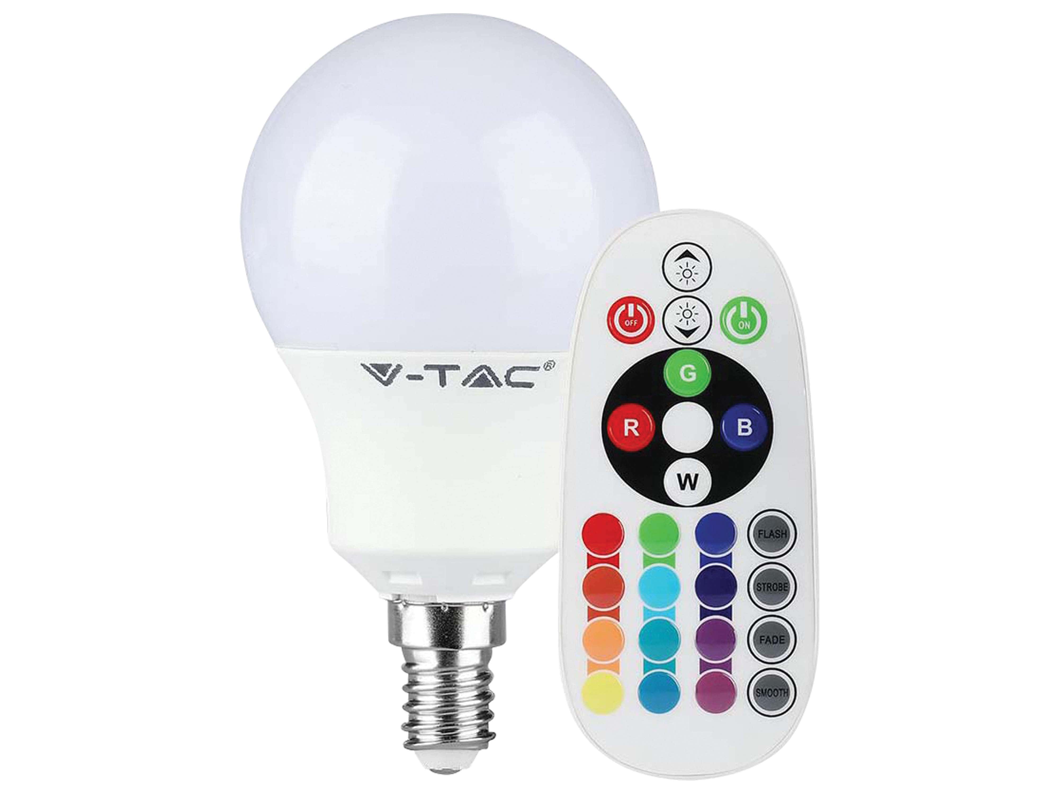 V-TAC LED-Lampe VT-2234-N, E14, EEK: F, 4,8W, 470lm, 3000K