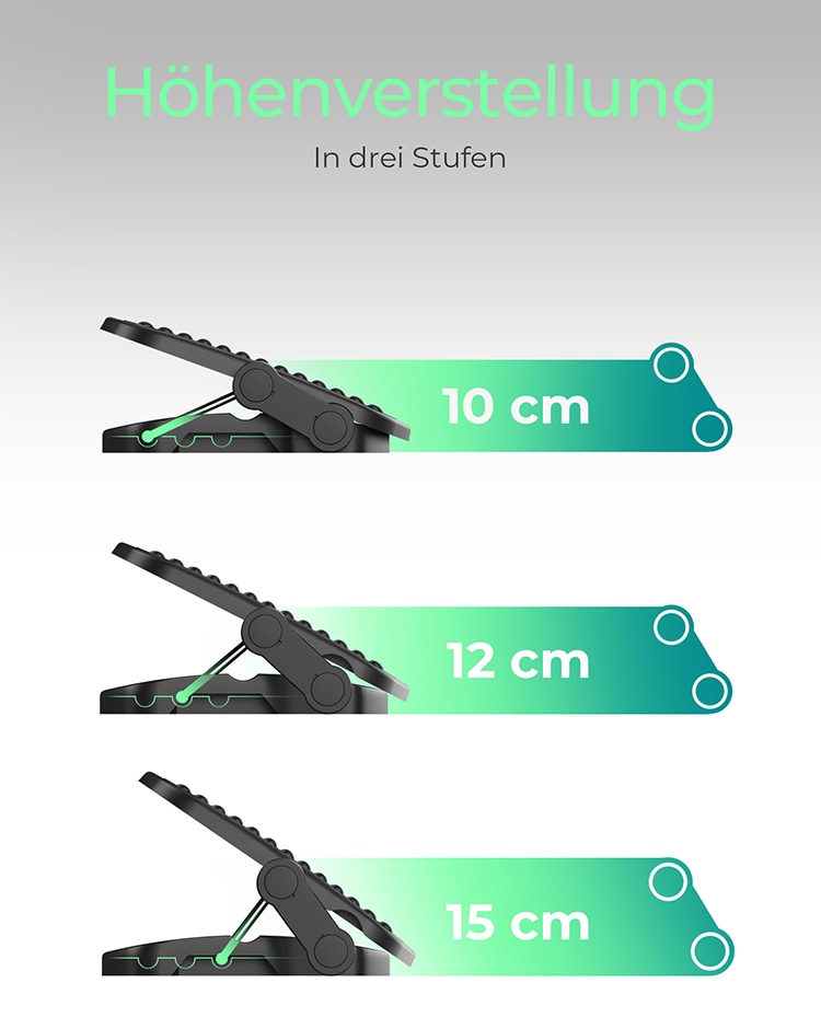 ICY BOX Fußstütze IB-EWA111-FT schwarz ICY BOX Fußstütze IB-EWA111-FT schwarz