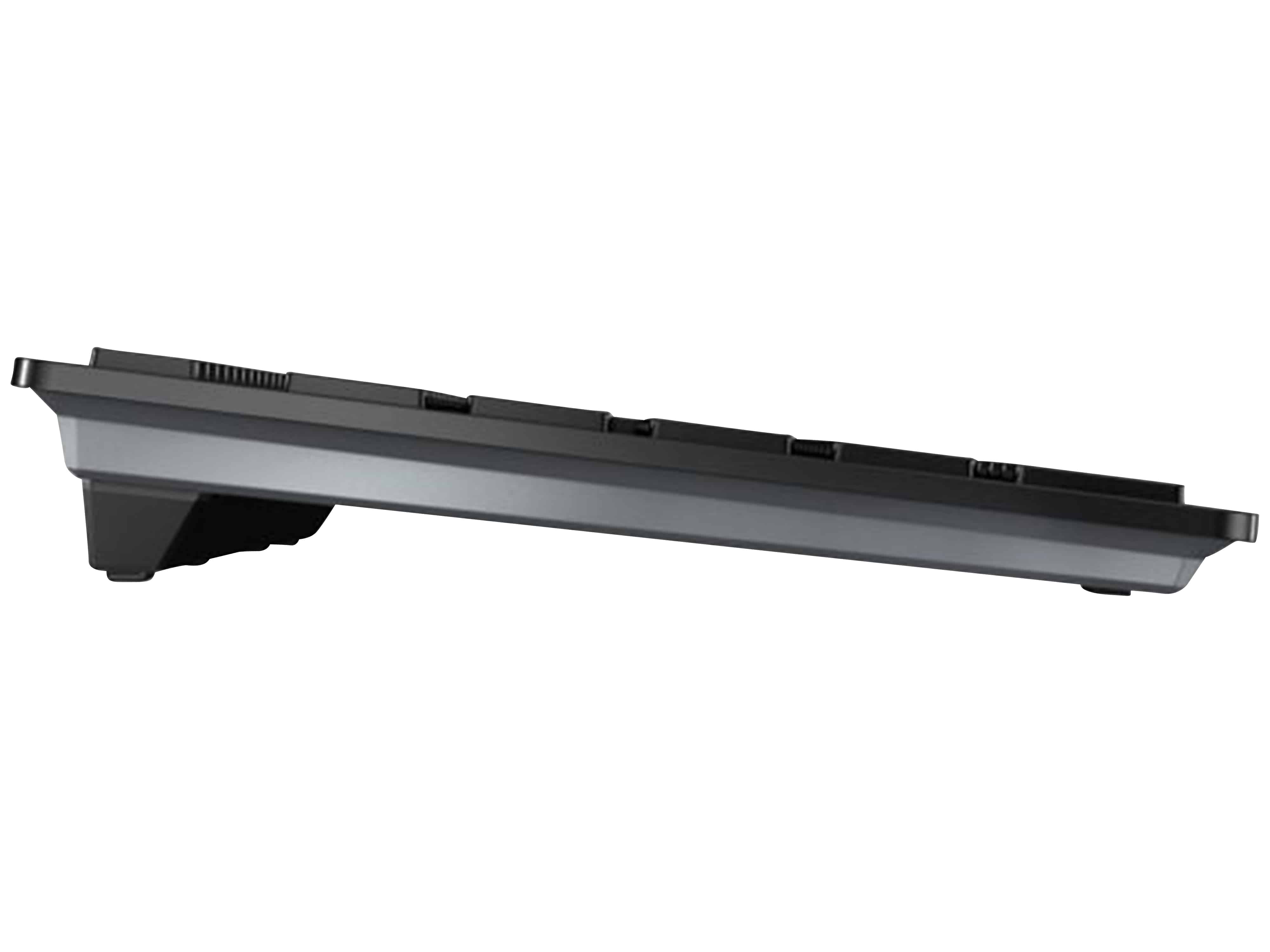 CHERRY Tastatur KW 9100 Slim schwarz/silber
