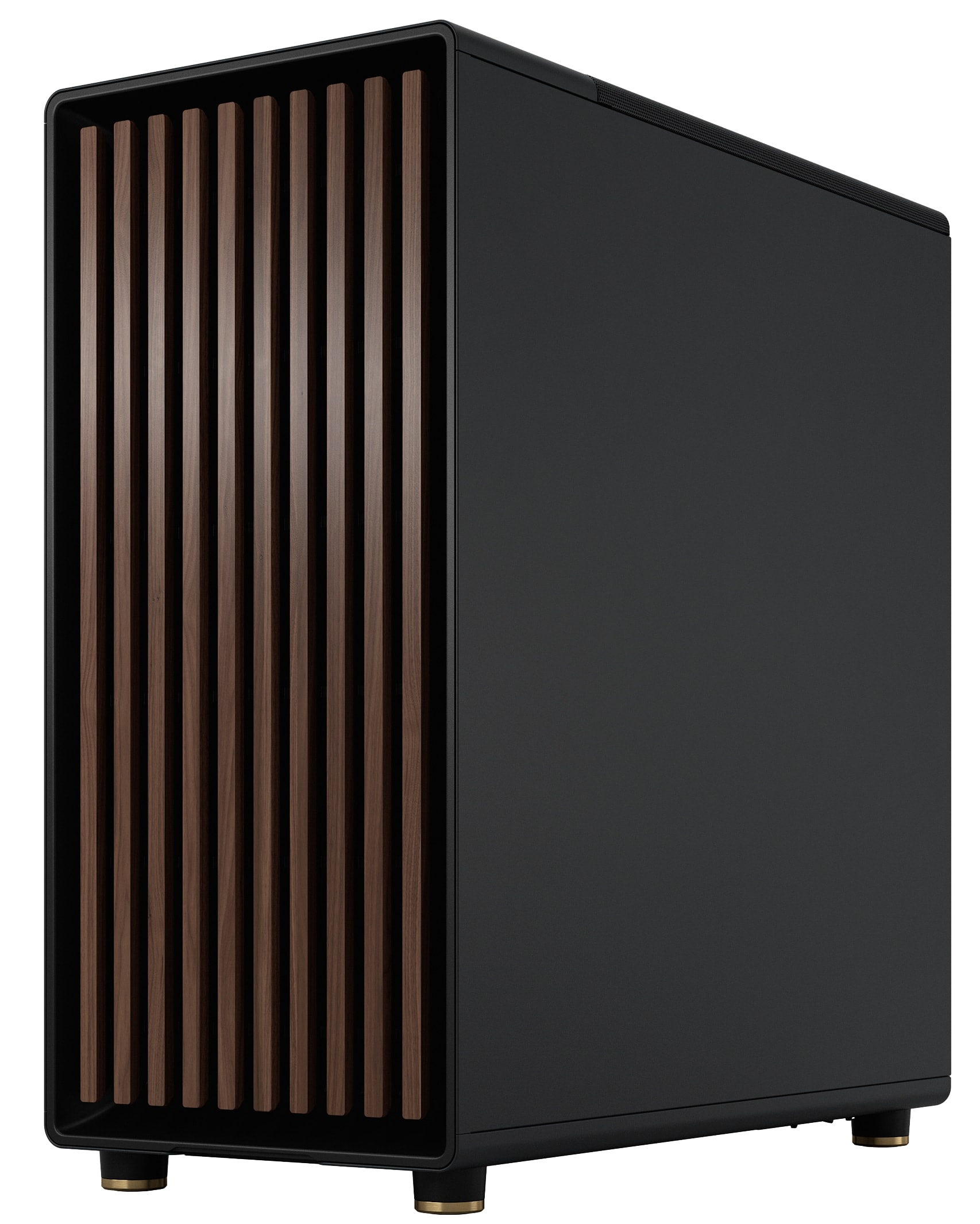 FRACTAL Midi Tower Design North Charcoral schwarz