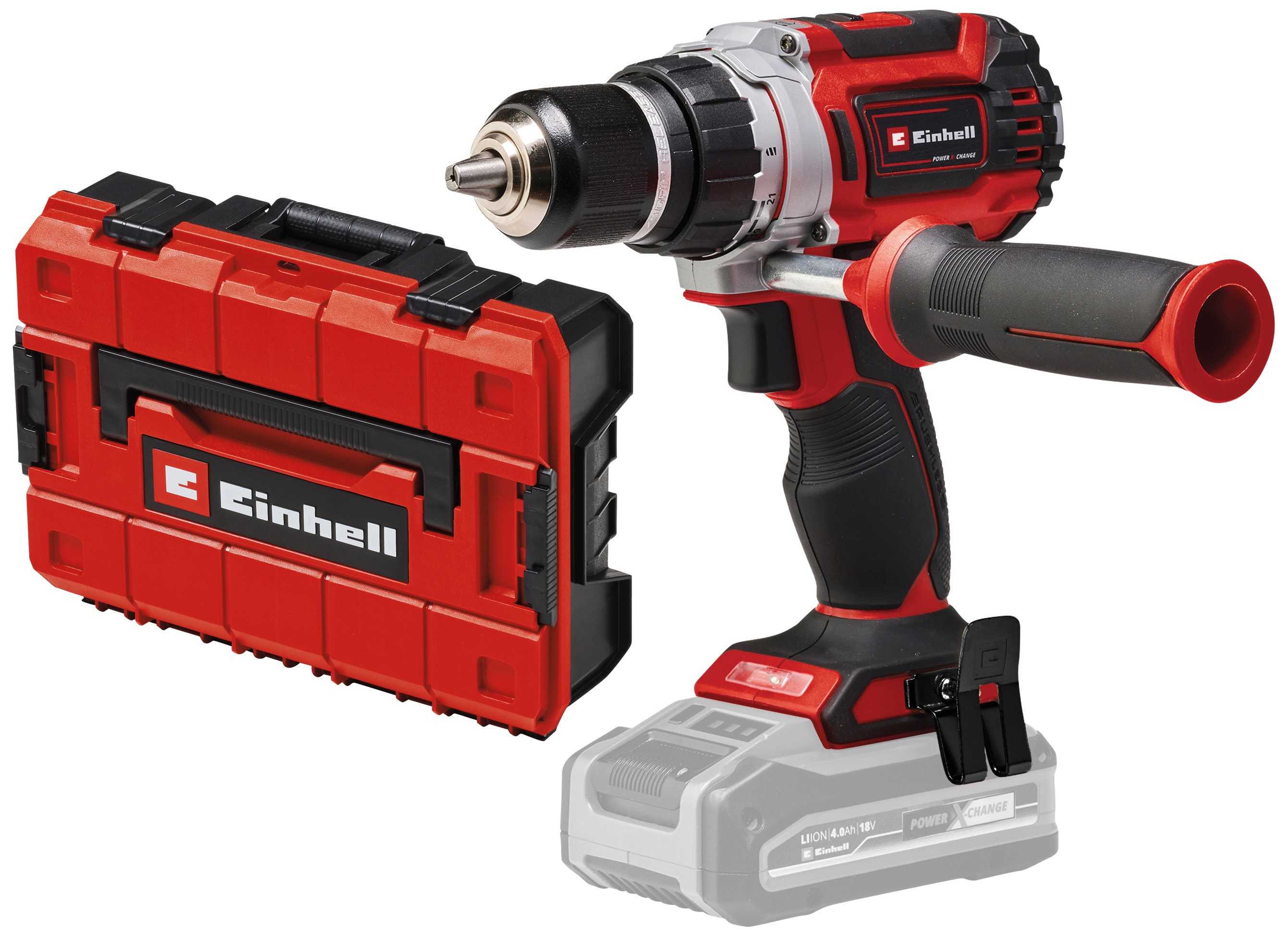 EINHELL PROFESSIONAL Akku-Bohrschrauber TP-CD 18/60 Li BL - Solo + Systemkoffer E-Case S-F EINHELL PROFESSIONAL Akku-Bohrschrauber TP-CD 18/60 Li BL - Solo + E-Box Koffer S-F
