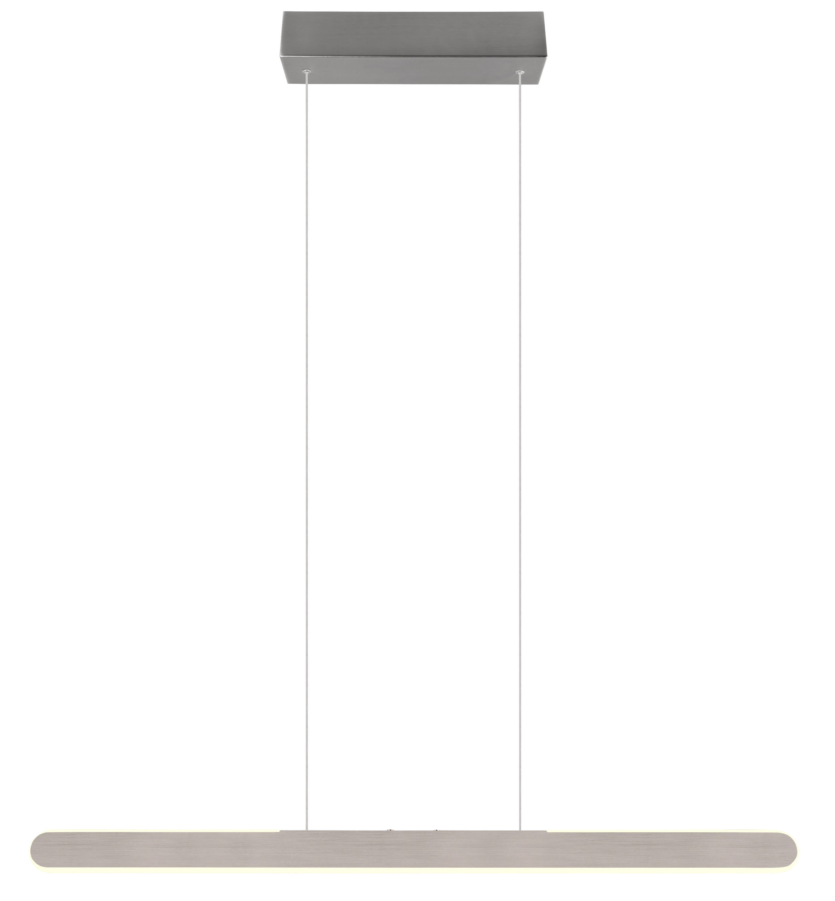 TRIO LED-Pendelleuchte Helios 343310105 aluminiumfarbig, 28 W, 3300 lm, CCT