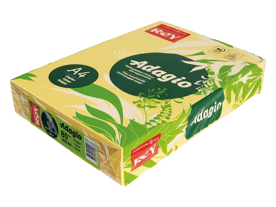 ADAGIO Kopierpapier A4, maisgelb, 80 g/m²