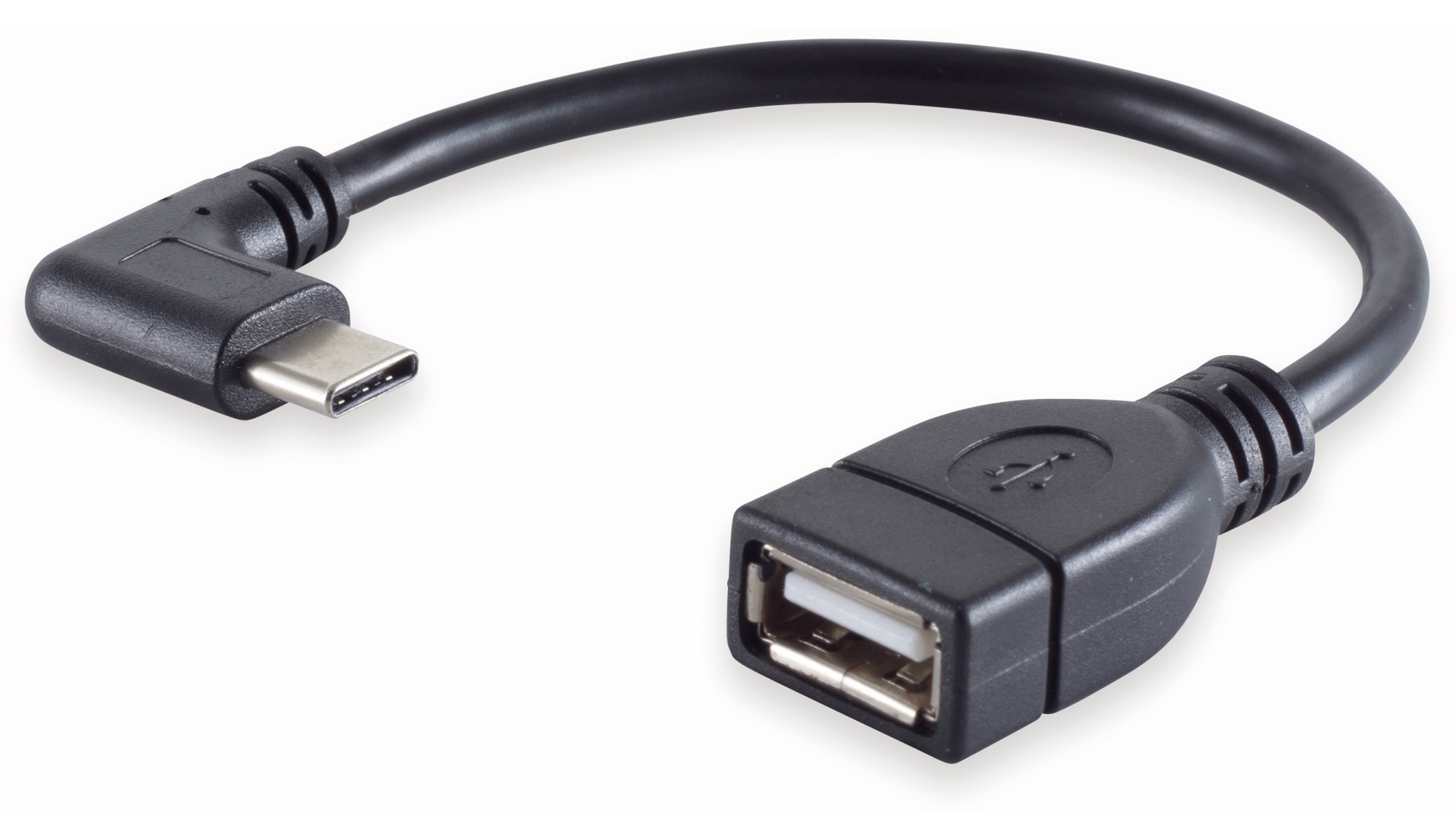 S-IMPULS USB-C Adapter zu USB-A, USB 2.0, 90°, OTG