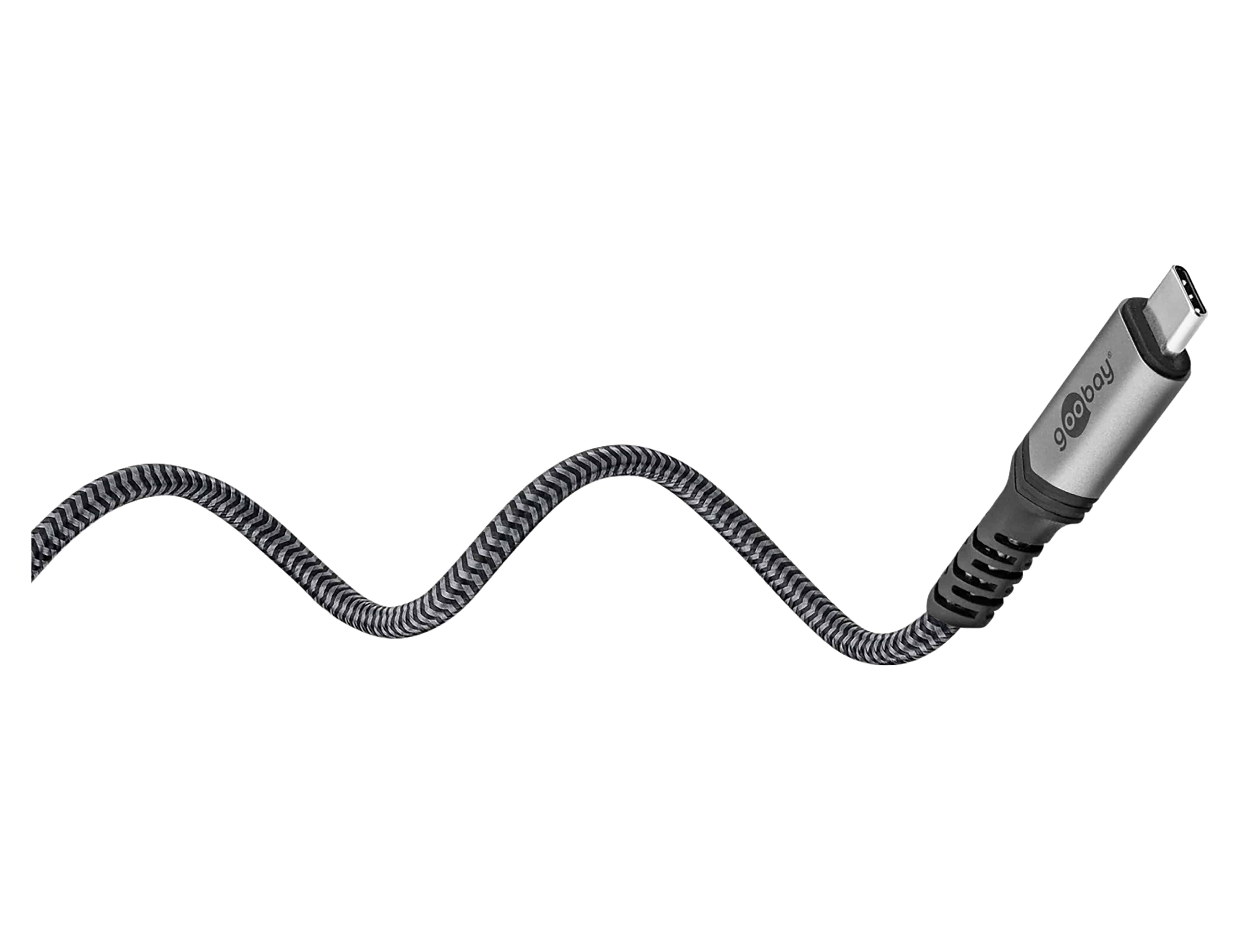 GOOBAY USB-C Kabel 74213 USB4 240W 1,8m 40Gbit/s Textilmantel GOOBAY USB-C Kabel 74213 USB4 240W 1,8m 40Gbit/s Textilmantel