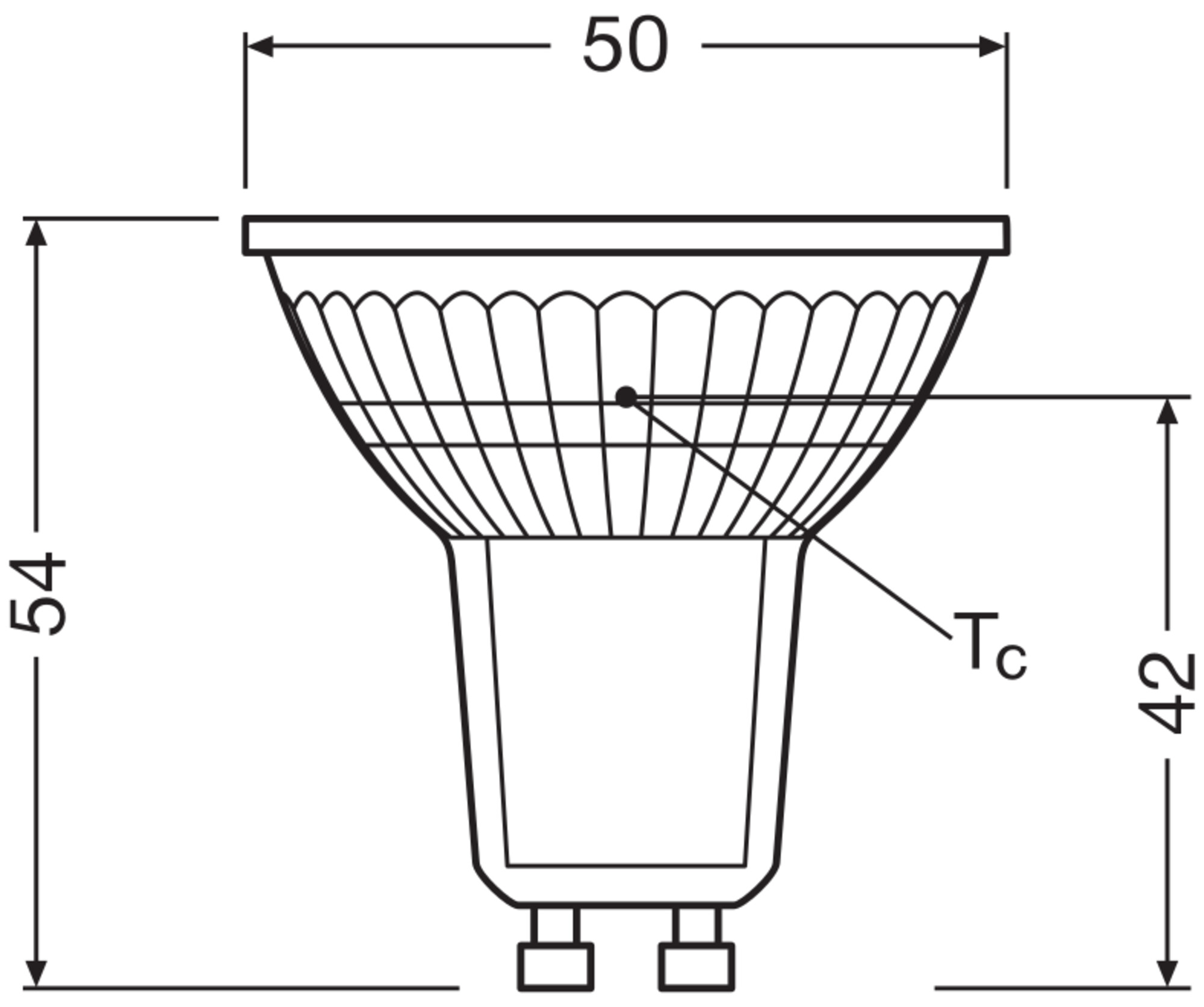 OSRAM LED-Reflektorlampe, GU10, 4,7 W, 2700 K, EEK: A, 840 lm, warmweiß