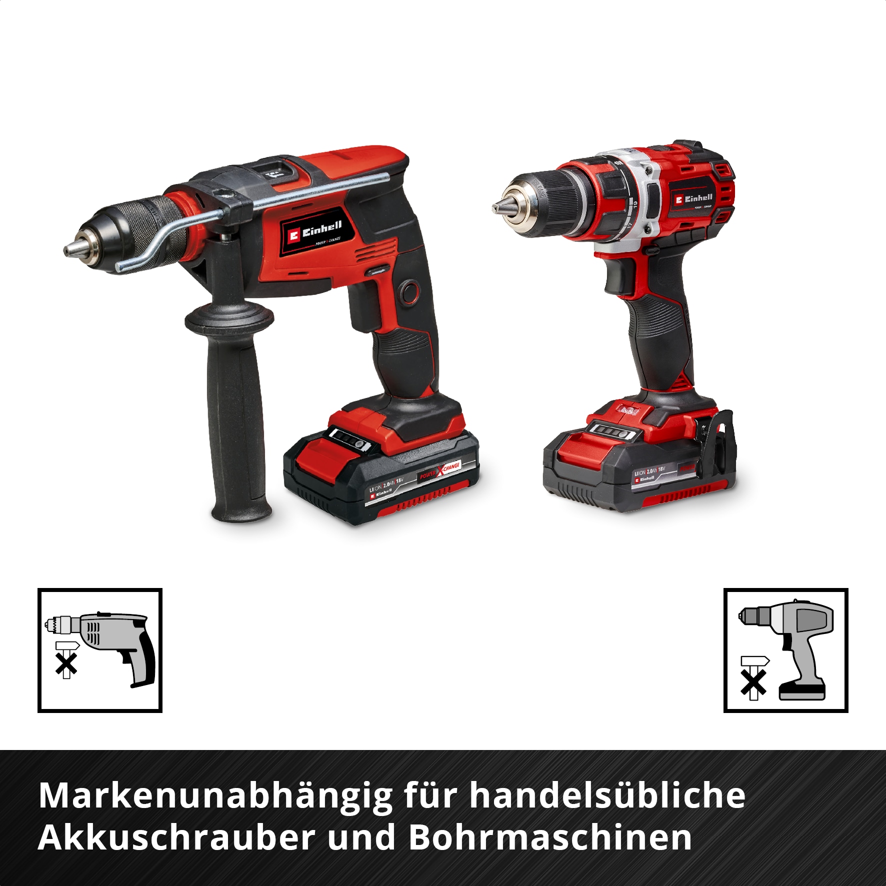 EINHELL Werkzeugkoffer Renovierung, 370517, E-Case, 78-teilig