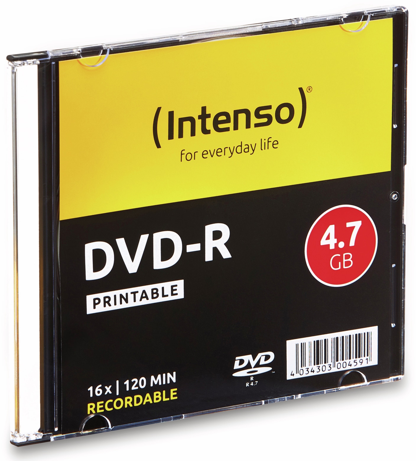 INTENSO DVD-R Slim Case (bedruckbar), 10 Stück Intenso DVD-R Slim Case (bedruckbar)
