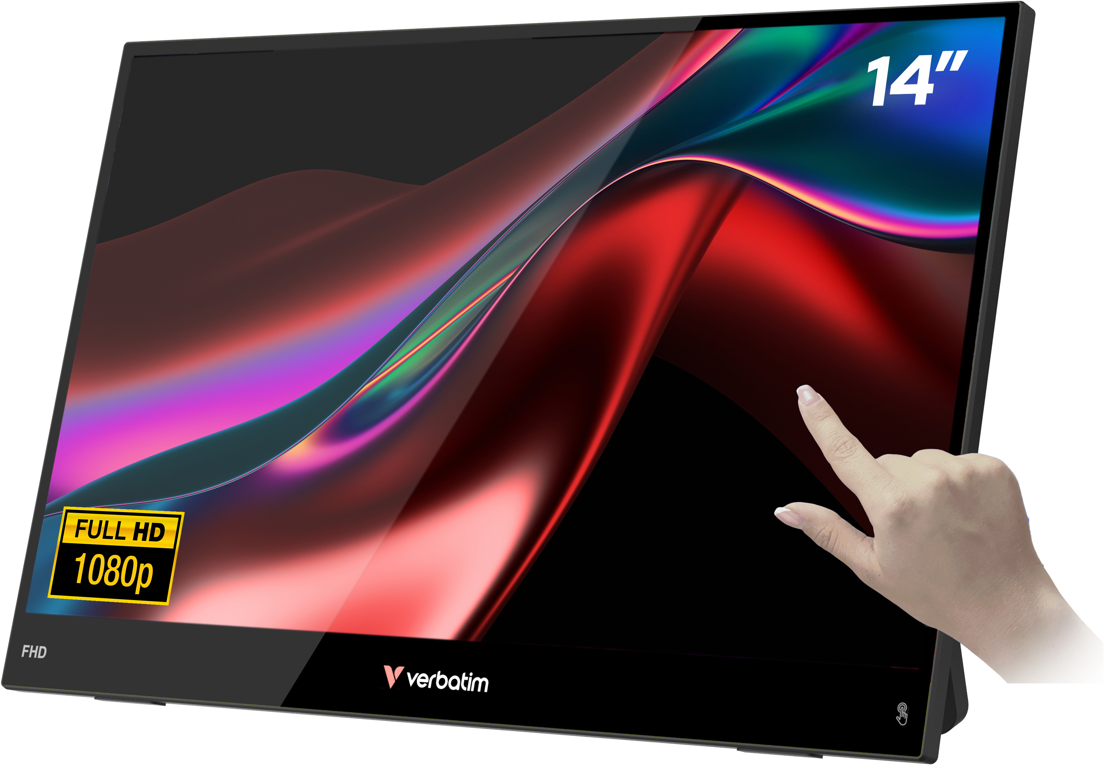 VERBATIM Tragbarer Monitor Light-14 Touchscreen
