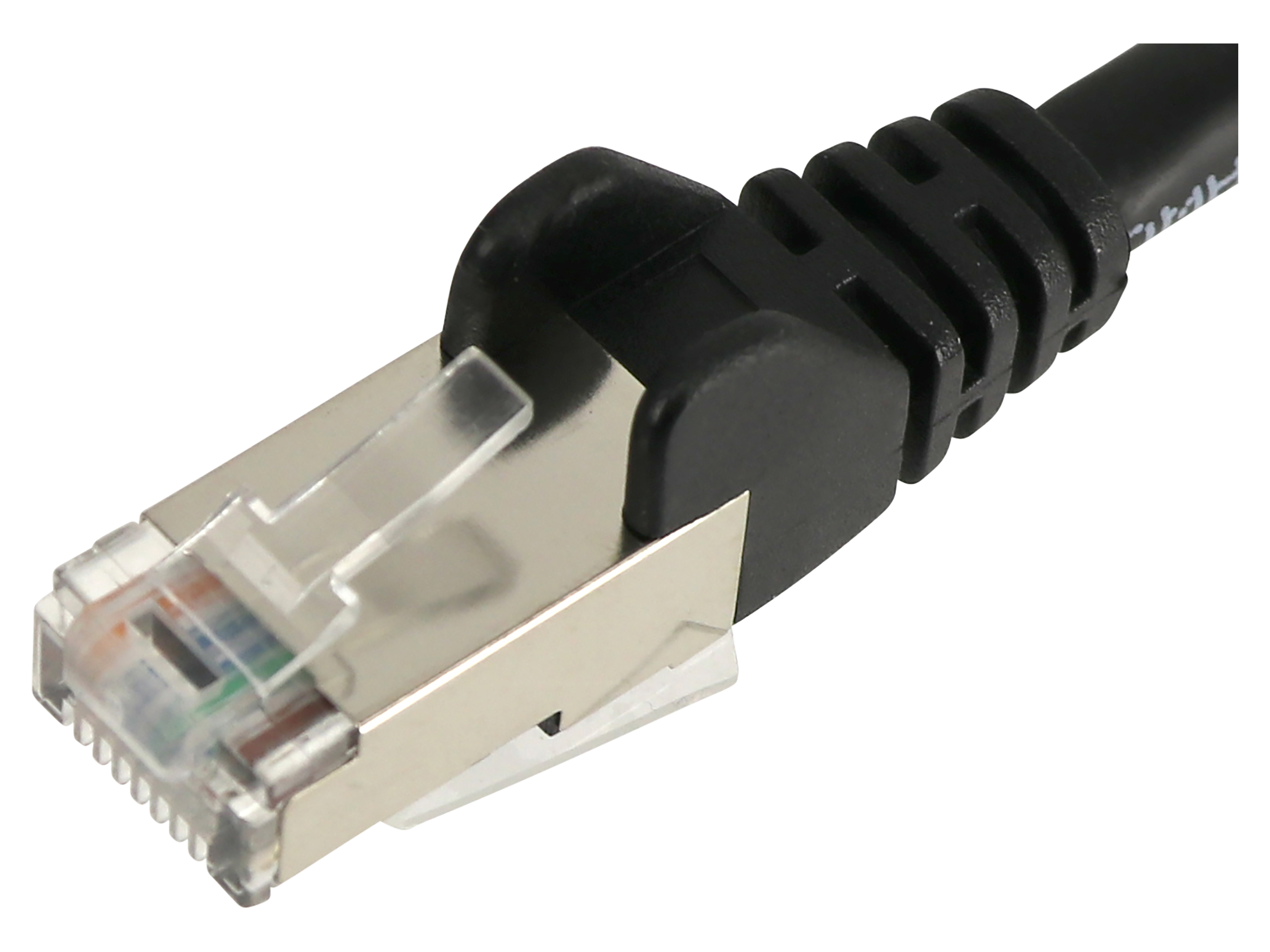 CAT.5E Patchkabel, 0,25 m, schwarz, SF/UTP CAT.5E Patchkabel, 0,25 m, schwarz, UTP