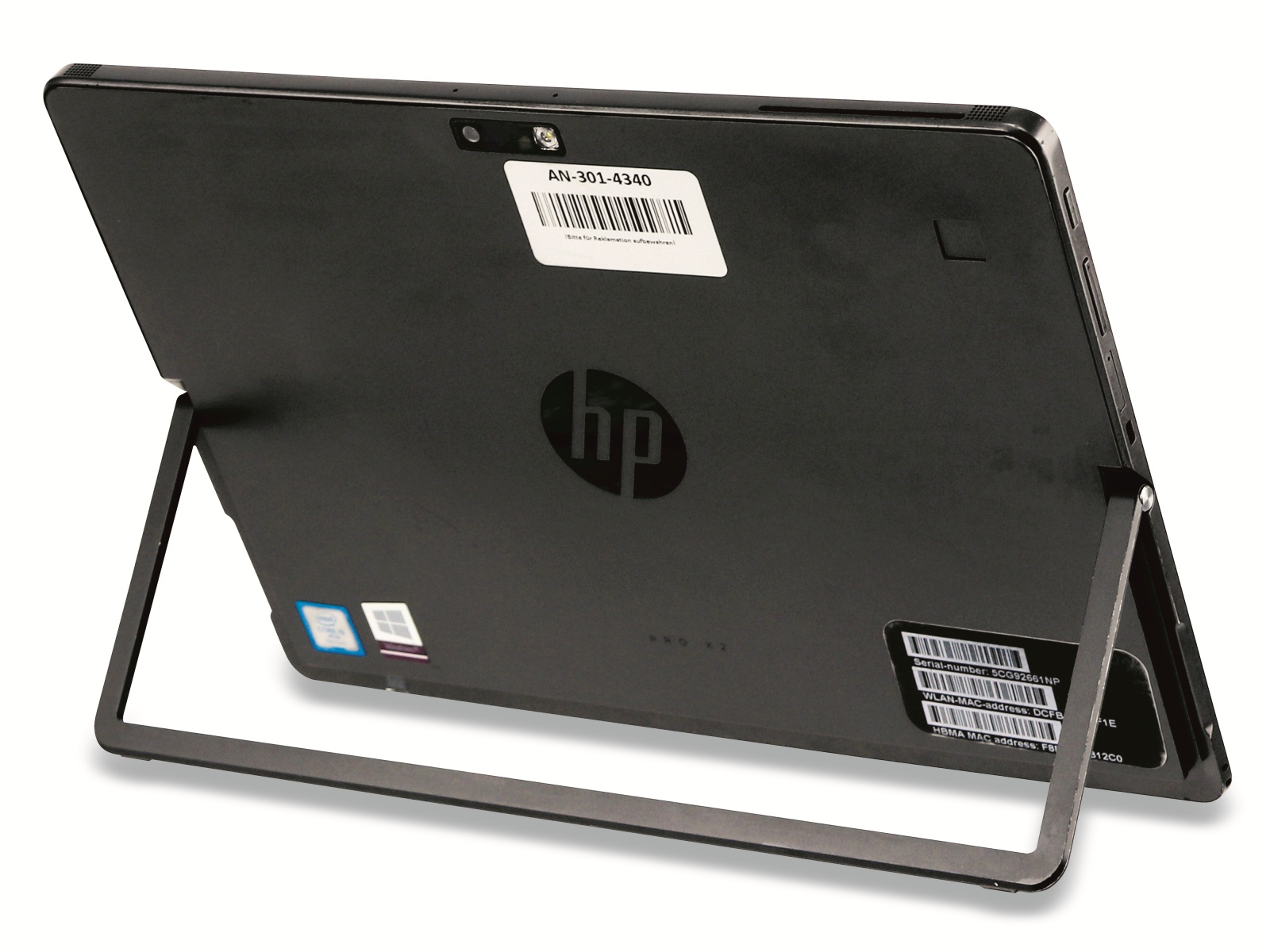 HP Tablet Pro X2 612 G2, i5-7Y57, 30,48 cm (12"), 8GB RAM, 256GB SSD, gebraucht HP Tablet Pro X2 612 G2, i5-7Y57, 30,48 cm (12"), 8GB RAM, 256GB SSD, gebraucht