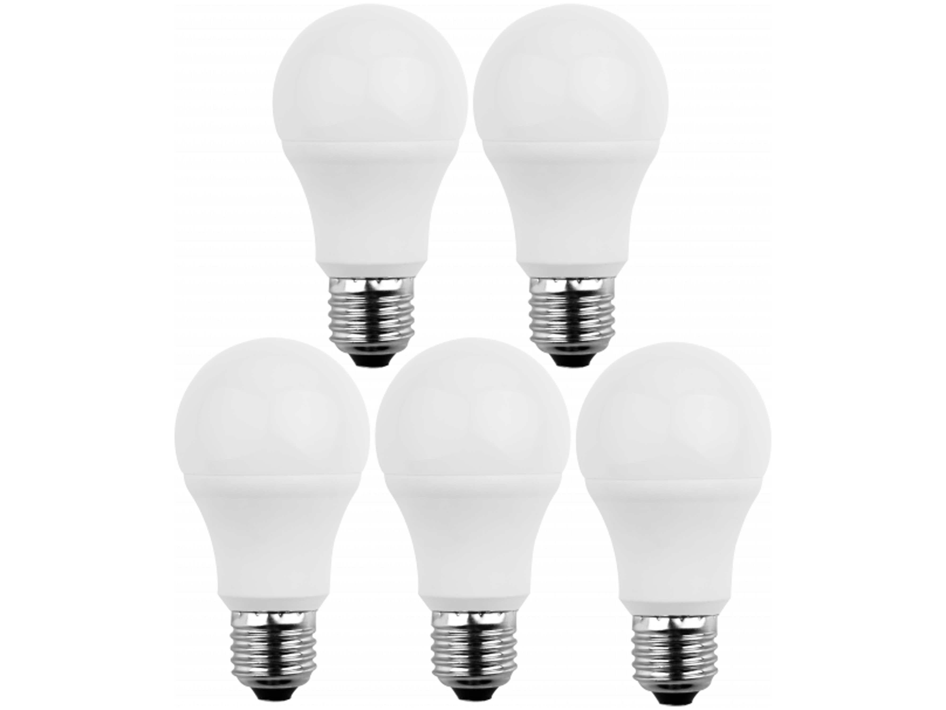 BLULAXA LED-SMD-Lampe, A60, E27, EEK: F, 8W, 810lm, 2700K, 5 Stück