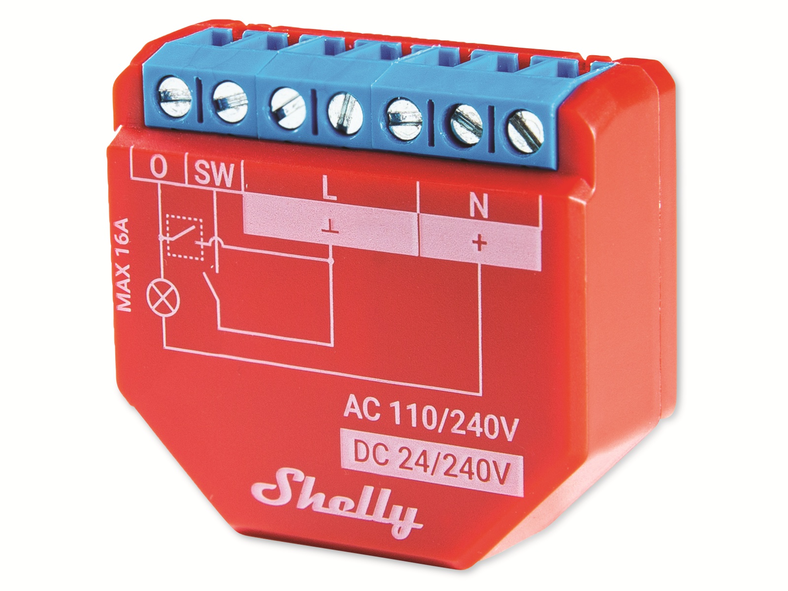 SHELLY WLAN-Schaltaktor Plus 1PM, 16 A, Bluetooth