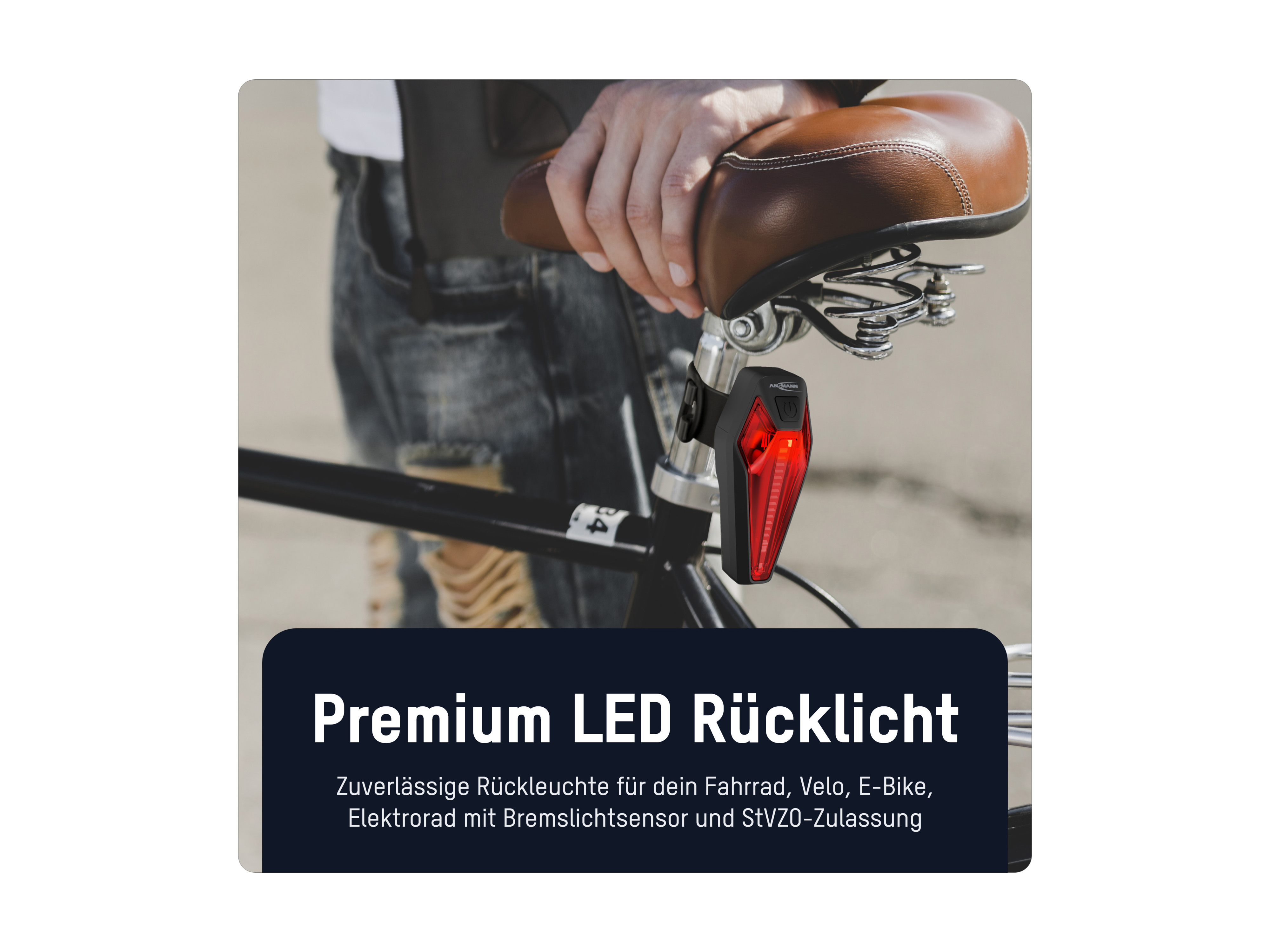 ANSMANN Akku-LED-Rückleuchte, 1600-0553