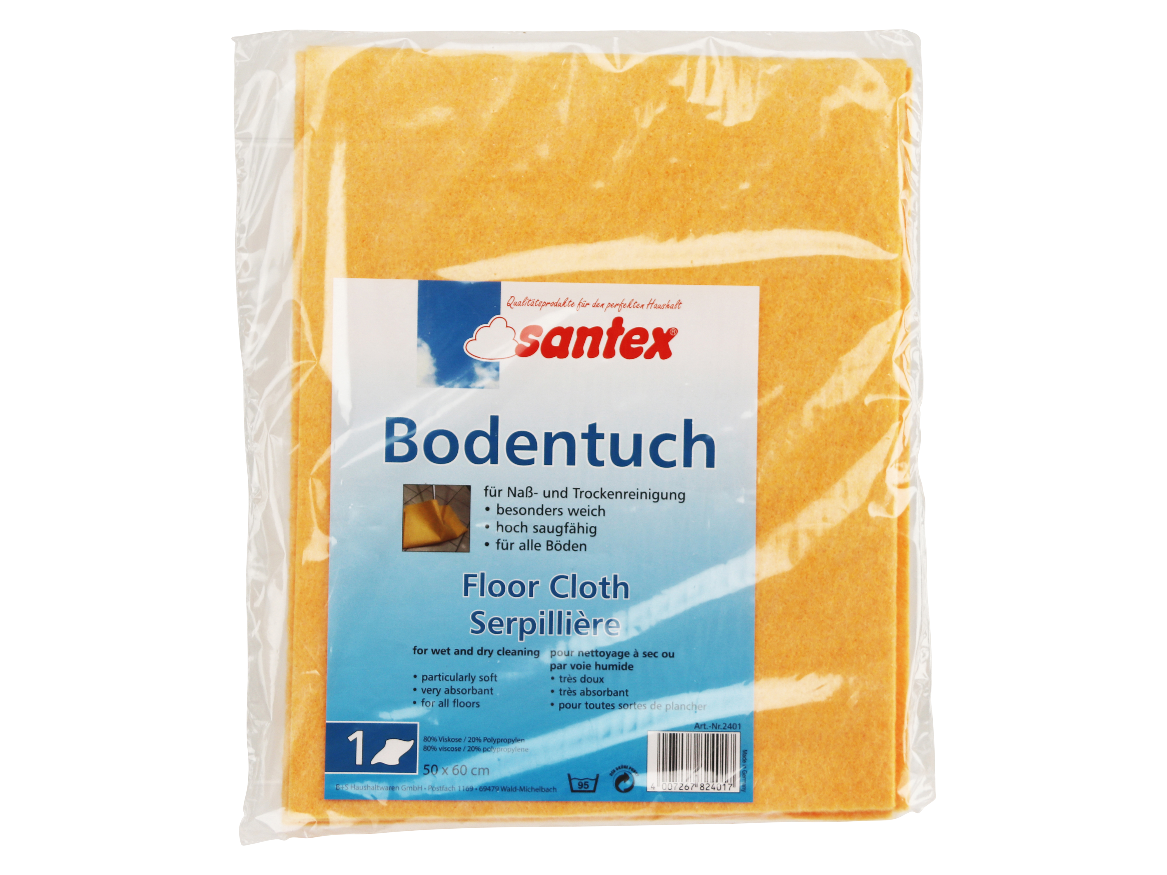 Bodentuch für Nass- und Trockenreinigung 50x60 cm Bodentuch für Nass- und Trockenreinigung 50x60 cm
