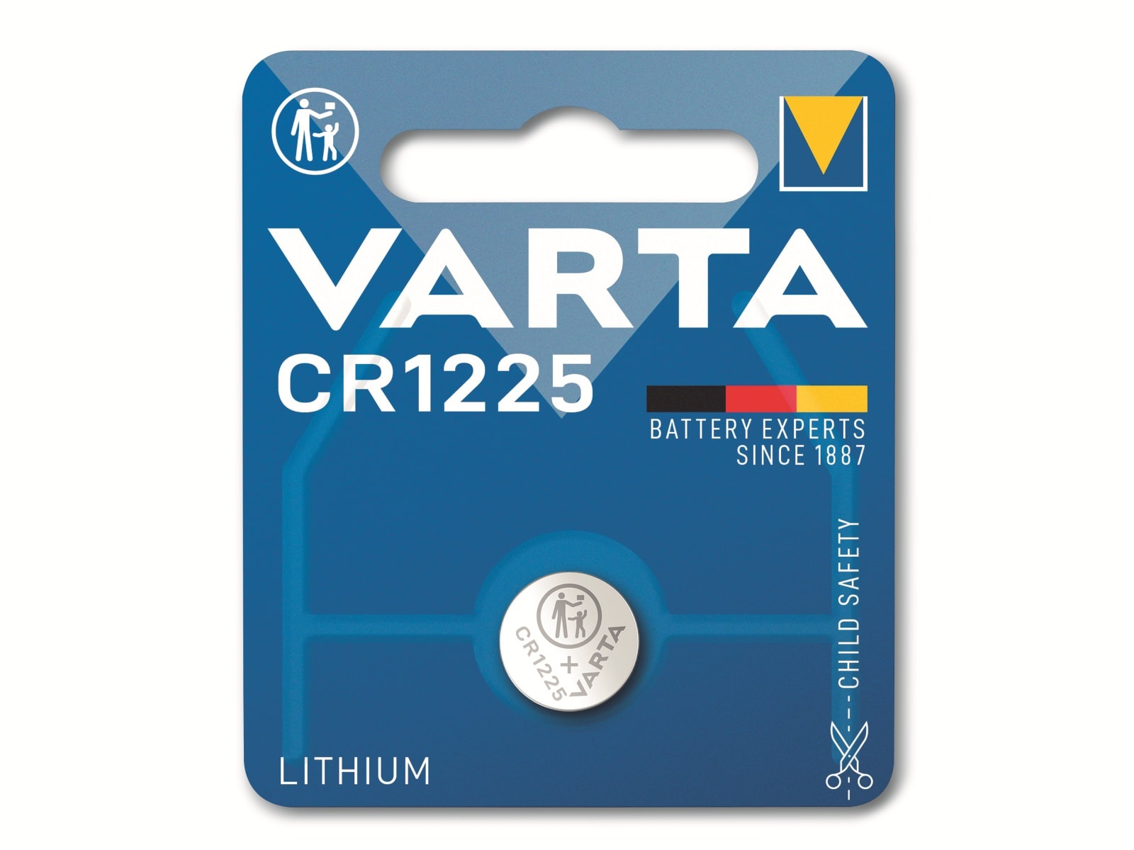 VARTA Knopfzelle Lithium, CR1225,  3V 1 Stück