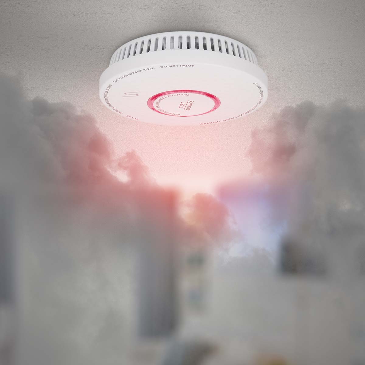 ALECTO Rauch- und Kohlenmonoxidalarm SDX10, weiß