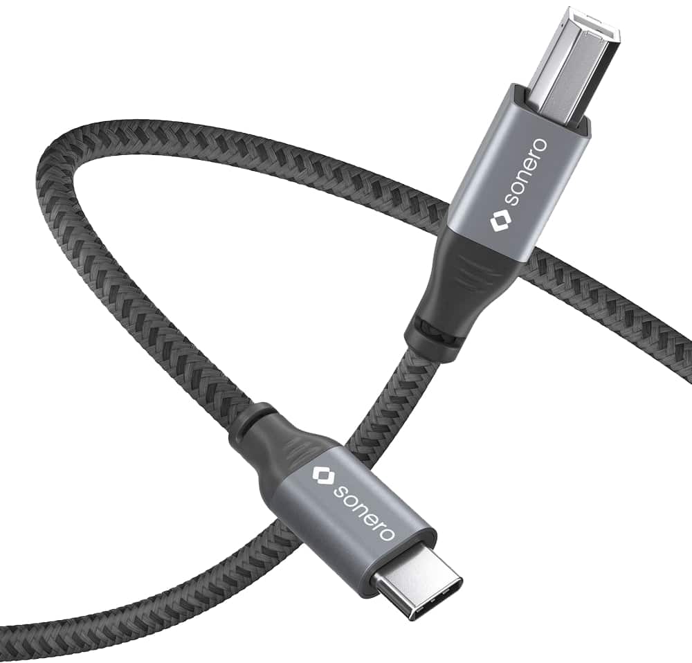 SONERO USB 2.0 Kabel SPC-U020-020 C/B 2m grau-schwarz SONERO USB 2.0 Kabel SPC-U020-020 C/B 2m grau-schwarz