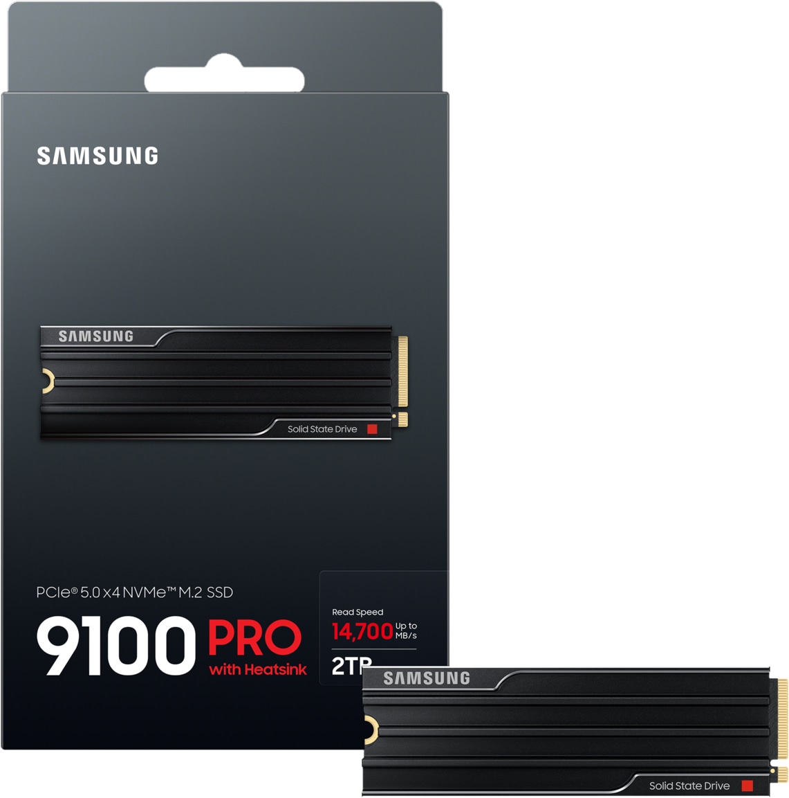 SAMSUNG M.2 SSD 9100 Pro 2TB Heatsink