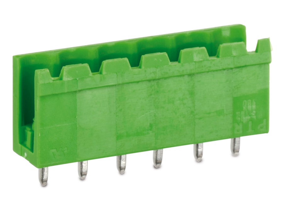 PTR A PHOENIX MECANO COMPANY Stiftleiste STLZ950, 6-polig, stehend, grün