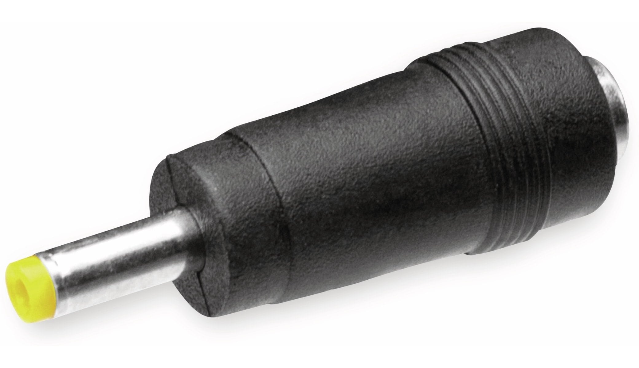 Hohlsteckeradapter, 5,5/2,1 Hohlkupplung auf 4,0/1,7 Hohlstecker mit Feder Hohlsteckeradapter, 5,5/2,1 Hohlkupplung auf 4,0/1,7 Hohlstecker mit Feder