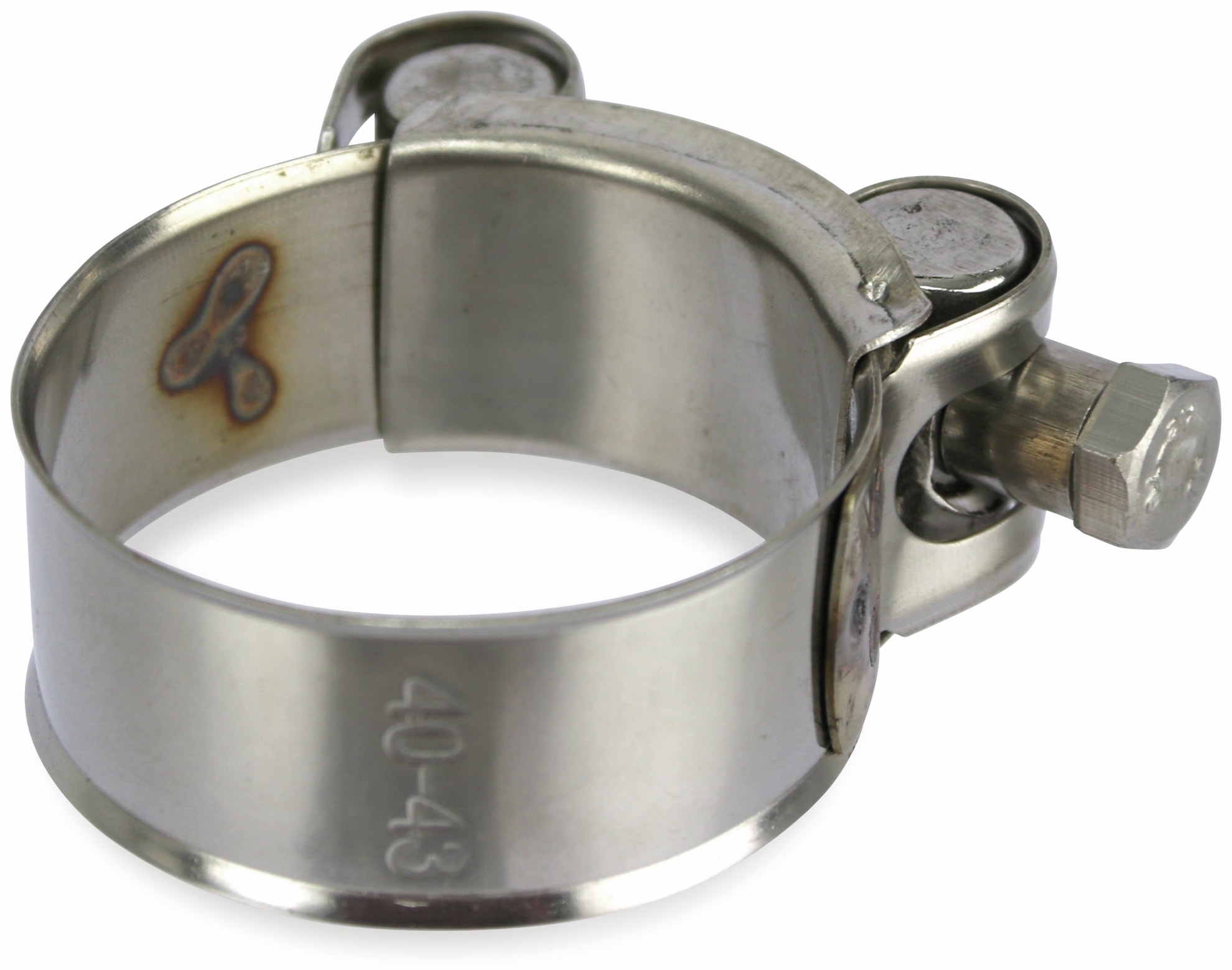 Gelenkbolzenschelle, 40...43mm, Edelstahl Gelenkbolzenschelle, 40...43mm, Edelstahl