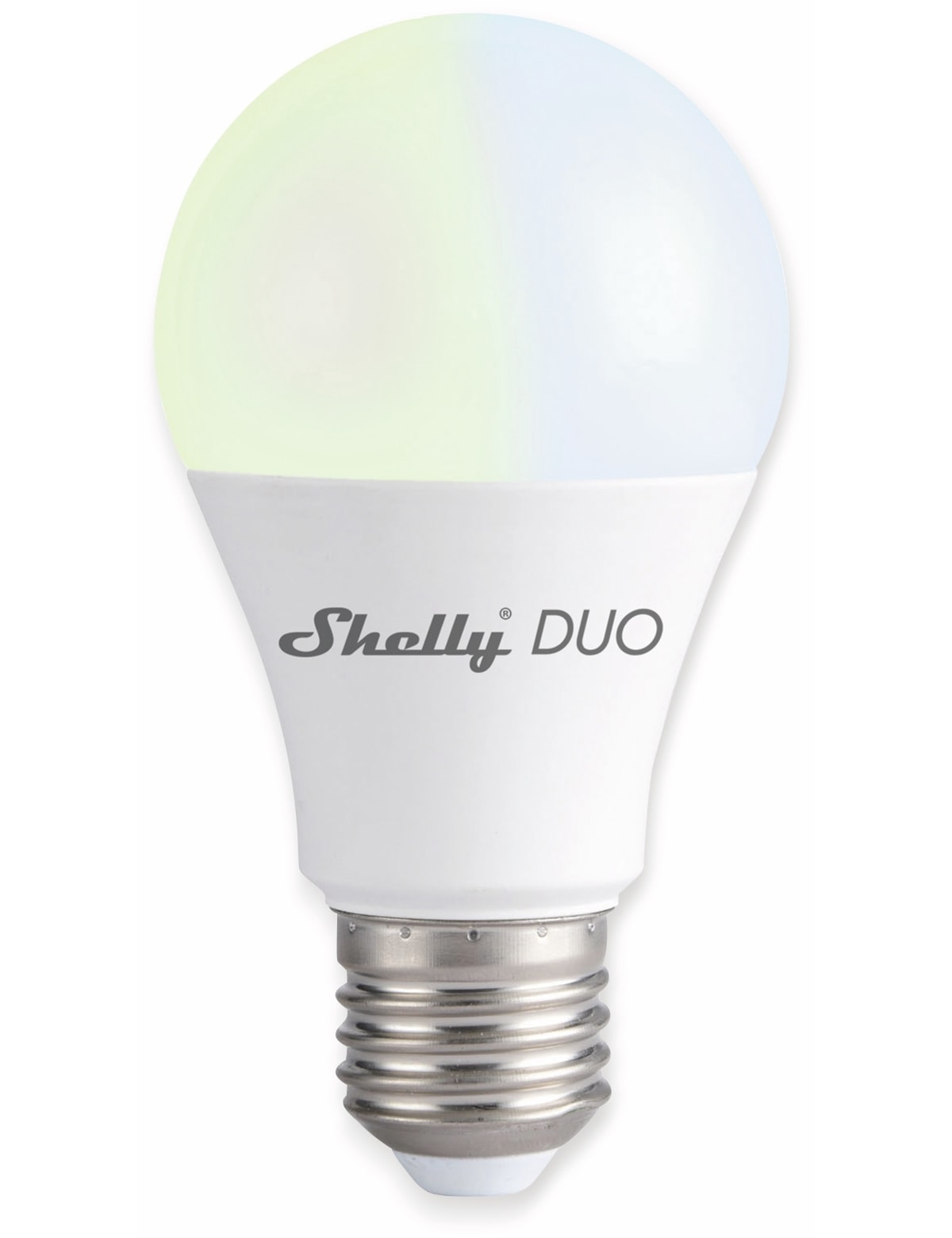 SHELLY LED-Lampe Duo E27, 9 W, 800 lm, EEK F, dimmbar