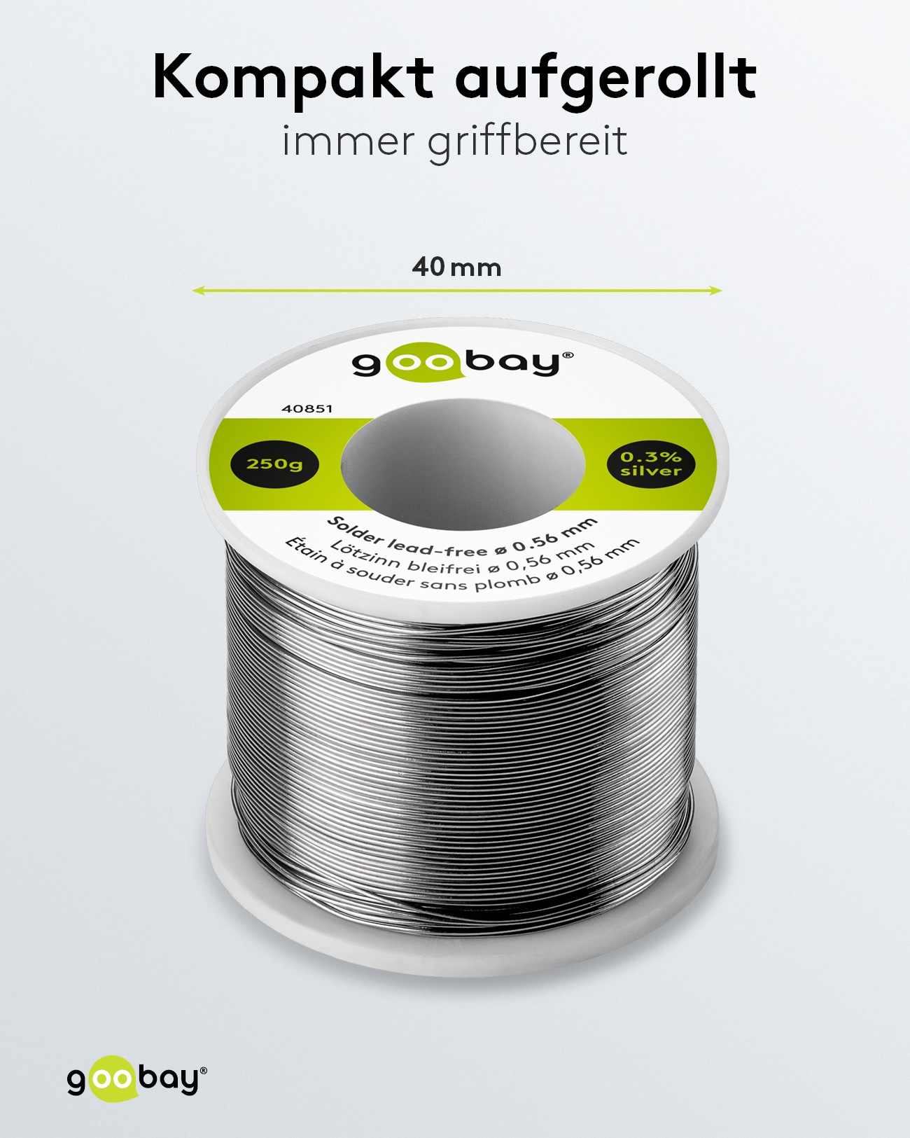 GOOBAY Lötzinn Essential, 250 g, Ø 0,56 mm